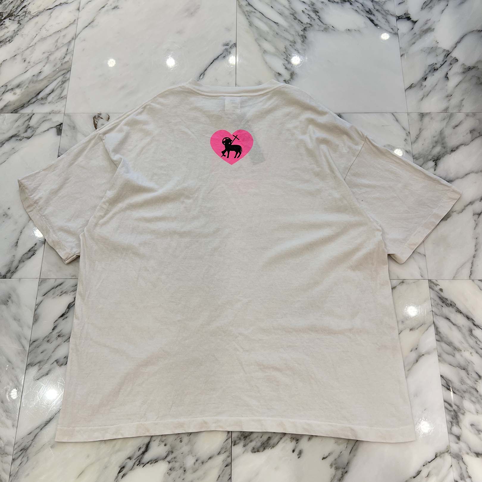 SAINT Mxxxxxx 2025SS Heart Saint Print Tee SM-HR1-0000-019 Size XXL セントマイケル ハートセイントプリントTシャツ サイズXXL