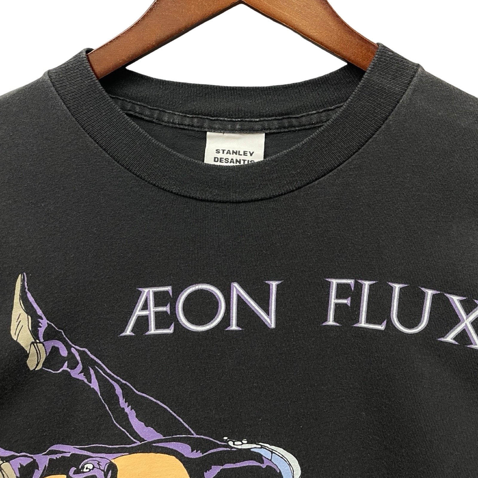Vintage 90's MTV AEON FLUX Stanley Desantis S/S Tee Size L