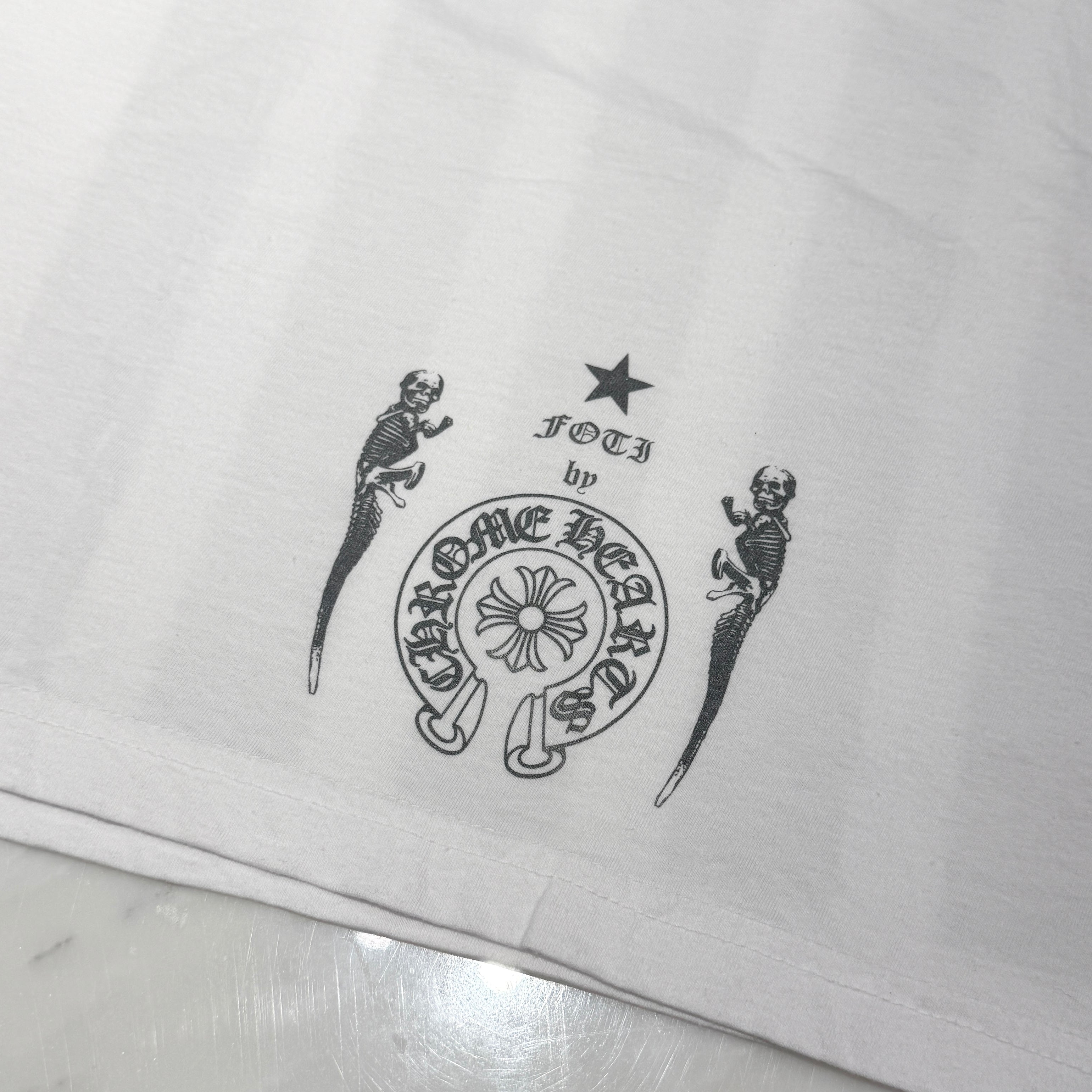 CHROME HEARTS Silver FOTI Harris Tee Size L クロムハーツ シルバー フォティ ハリス Tシャツ サイズL