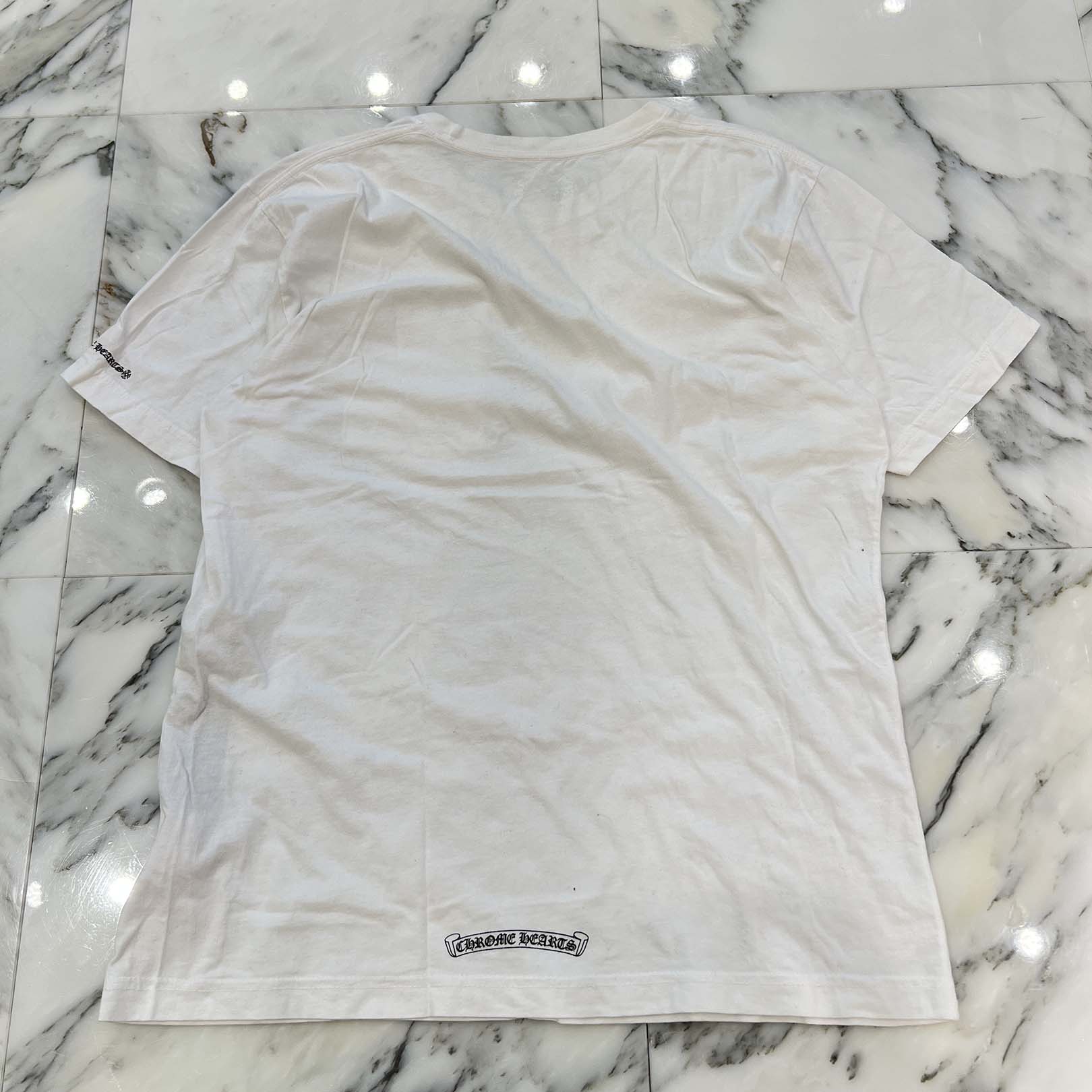 CHROME HEARTS Neck Logo Tee Size L クロムハーツ ネックロゴ Tシャツ サイズL