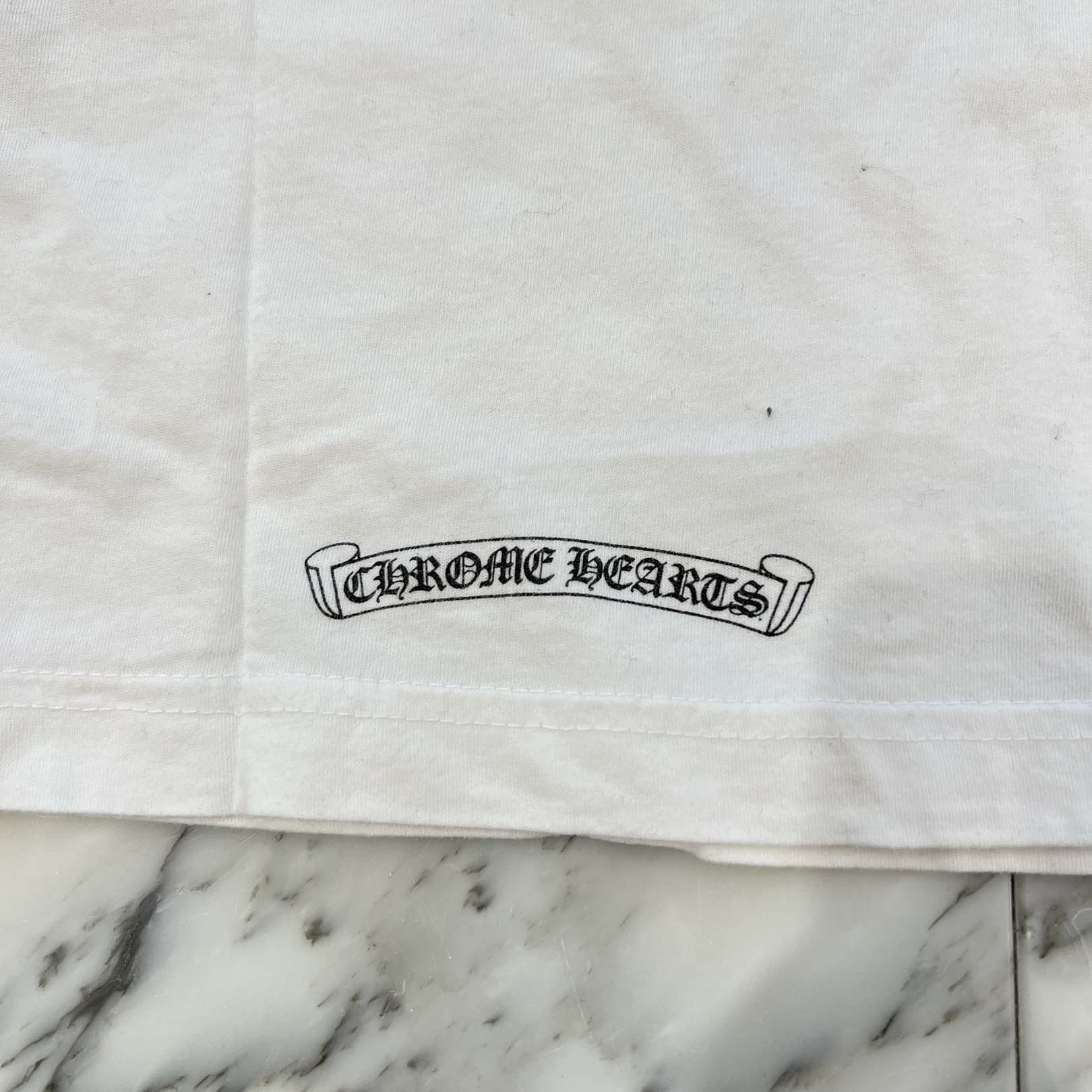 CHROME HEARTS Neck Logo Tee Size L クロムハーツ ネックロゴ Tシャツ サイズL