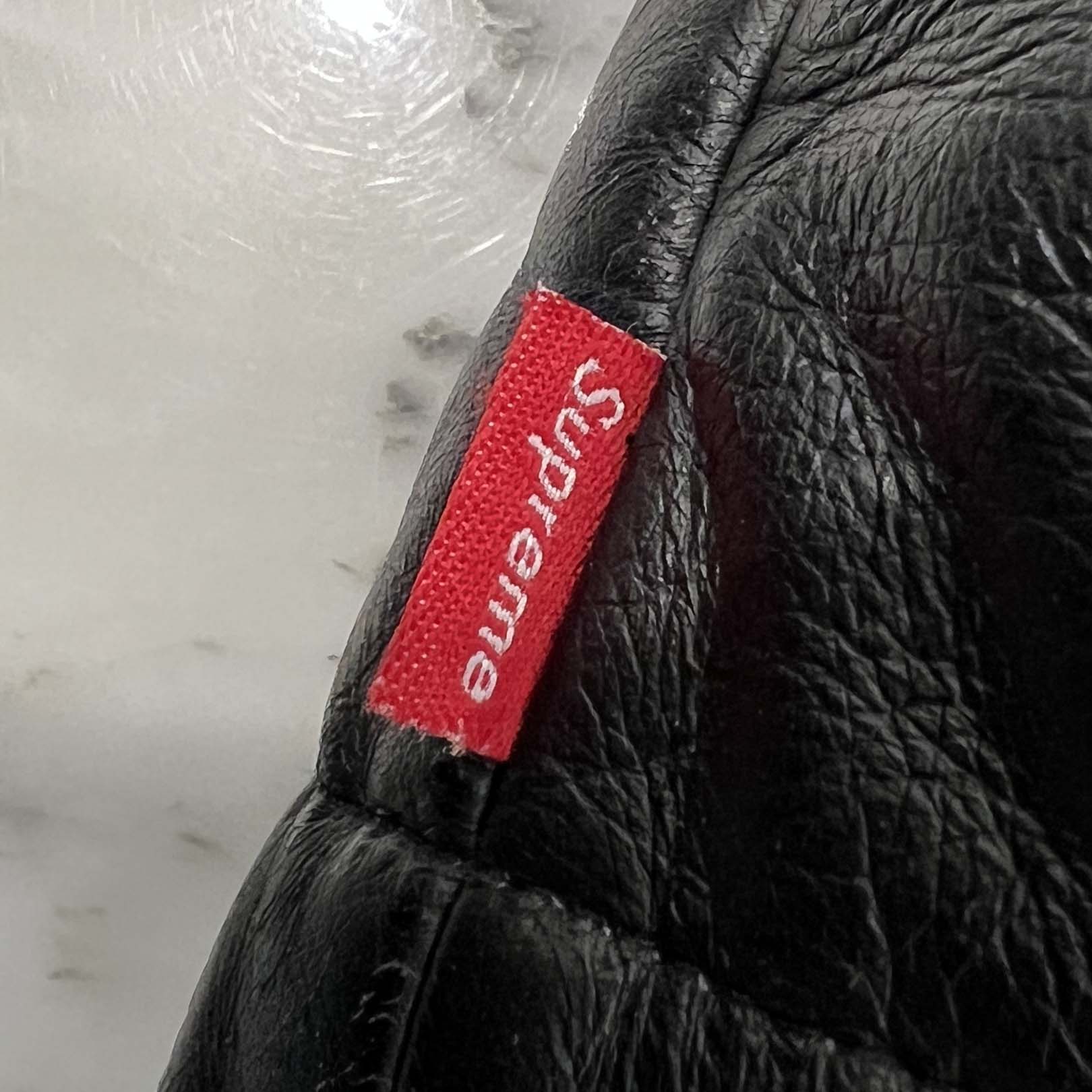 Supreme×THE NORTH FACE 2017AW Leather Nuptse Down Jacket ND917021 Size M シュプリーム×ノースフェイス レザーヌプシダウンジャケット サイズM