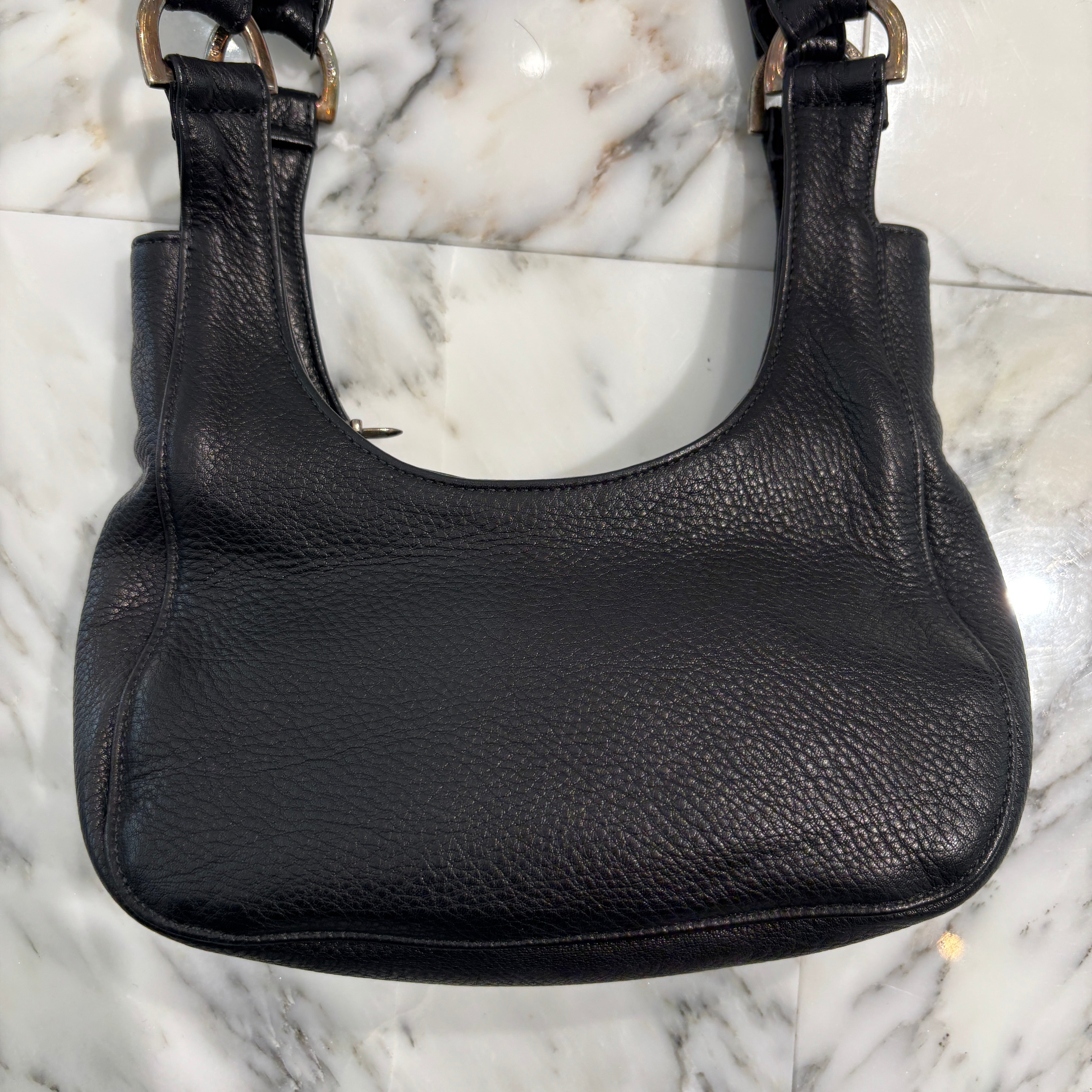 CHROME HEARTS Scroll Leather Hand Bag クロムハーツ スクロール レザー ハンドバッグ 肩掛けバッグ