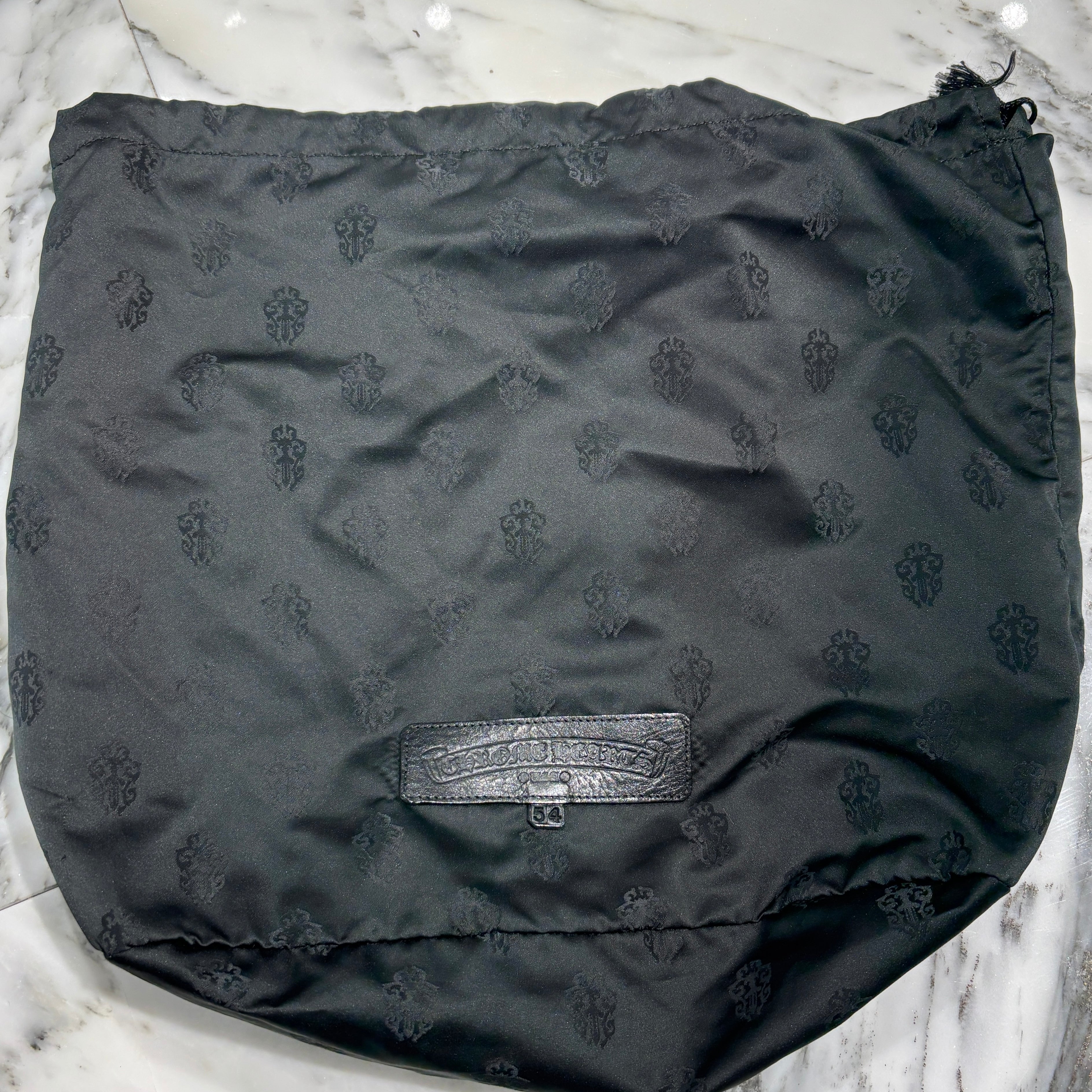 CHROME HEARTS Scroll Leather Hand Bag クロムハーツ スクロール レザー ハンドバッグ 肩掛けバッグ