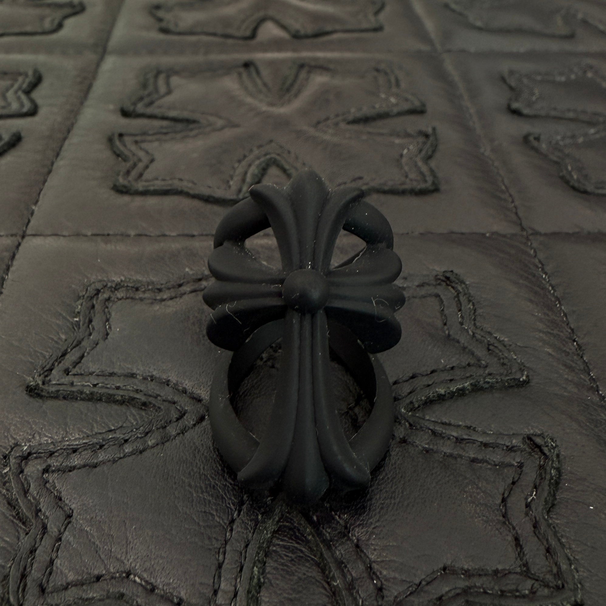 CHROME HEARTS 2022SS Infinity CH Cross Rubber Ring Size 13号