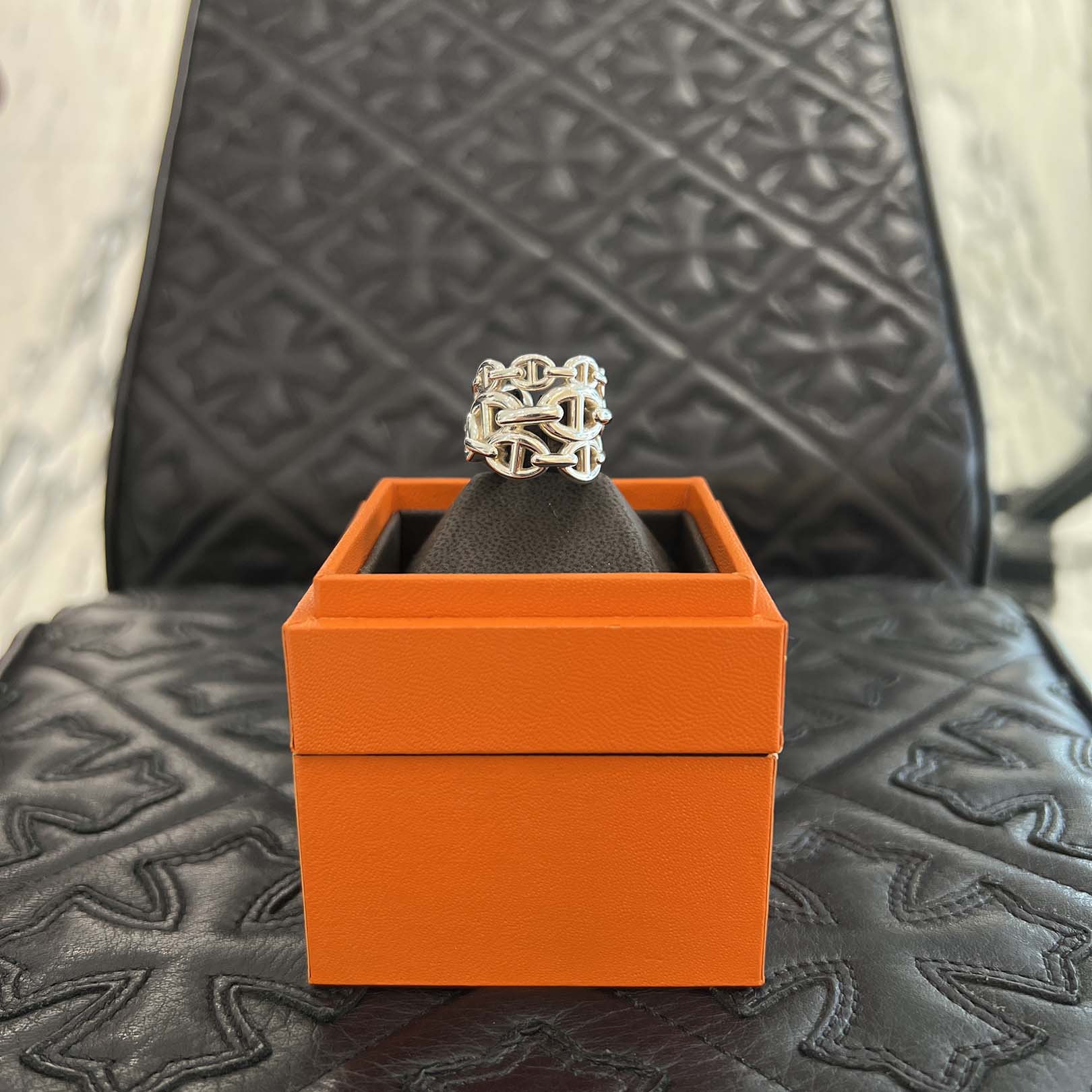 HERMES Chaine d'Ancre Anchaine GM Ring Size 12号 エルメス シェーヌダンクル アンシェネ GM リング サイズ12号