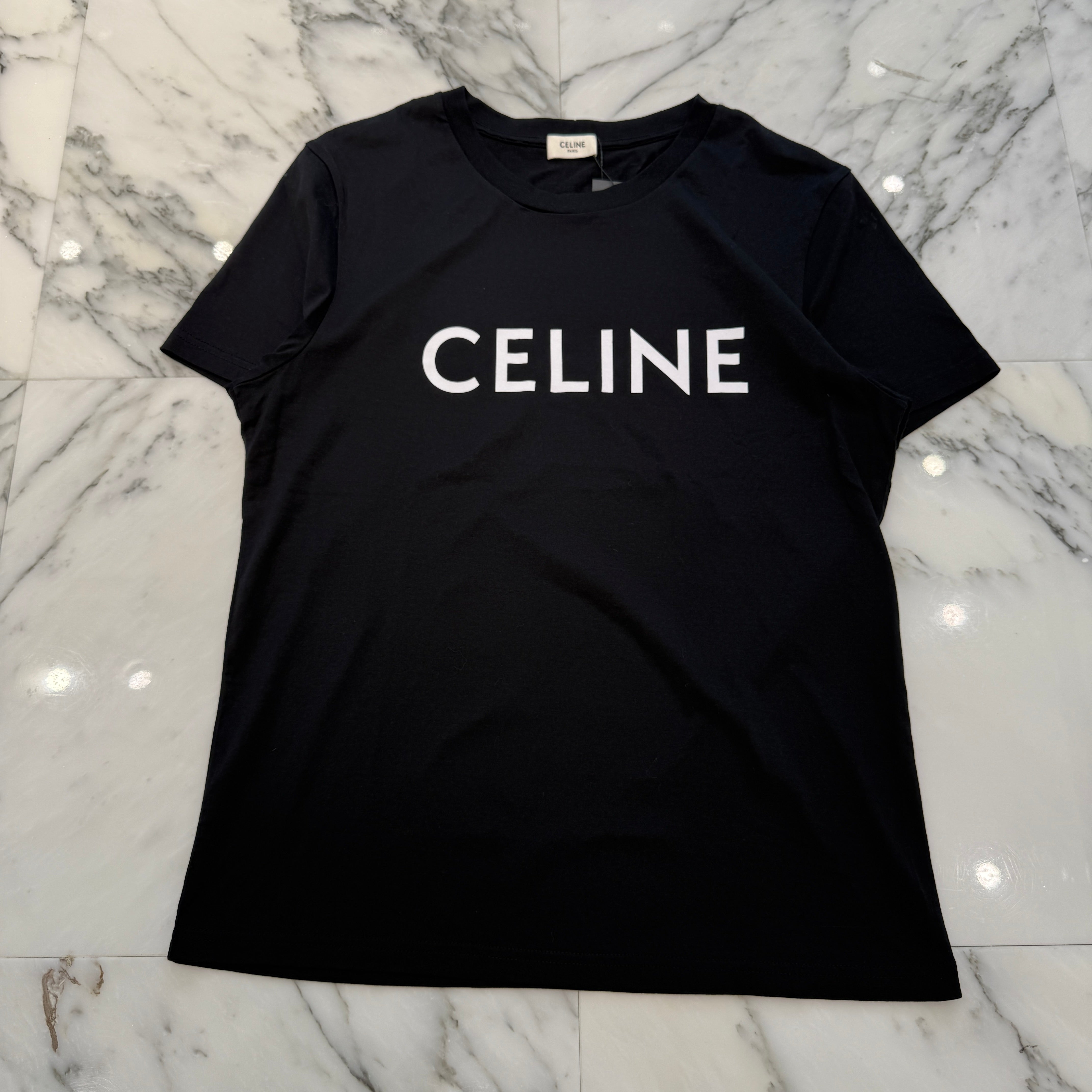 CELINE 2022SS Loose Cotton Jersey Tee 2X308916G Size L セリーヌ ルーズ コットン ジャージー Tシャツ サイズL