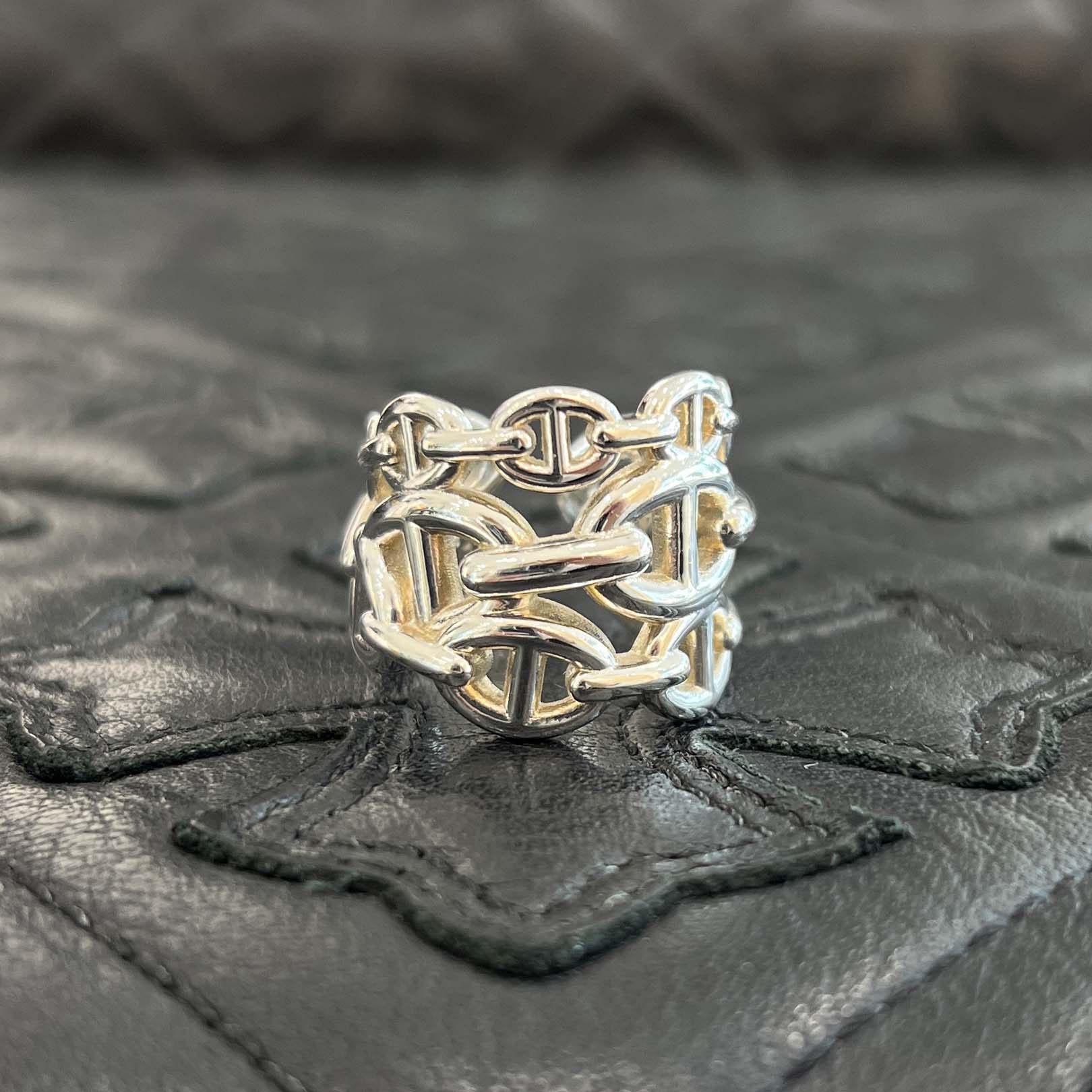 HERMES Chaine d'Ancre Anchaine GM Ring Size 12号 エルメス シェーヌダンクル アンシェネ GM リング サイズ12号