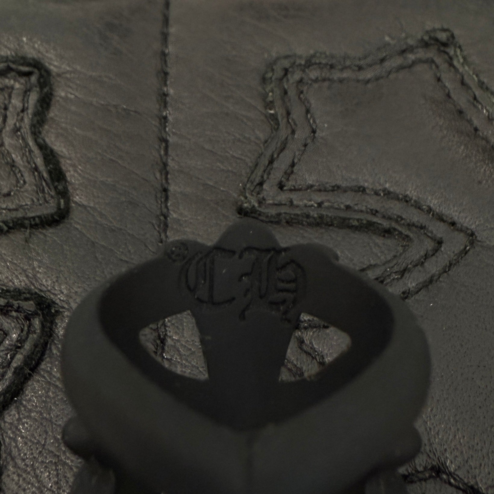 CHROME HEARTS 2022SS Infinity CH Cross Rubber Ring Size 13号