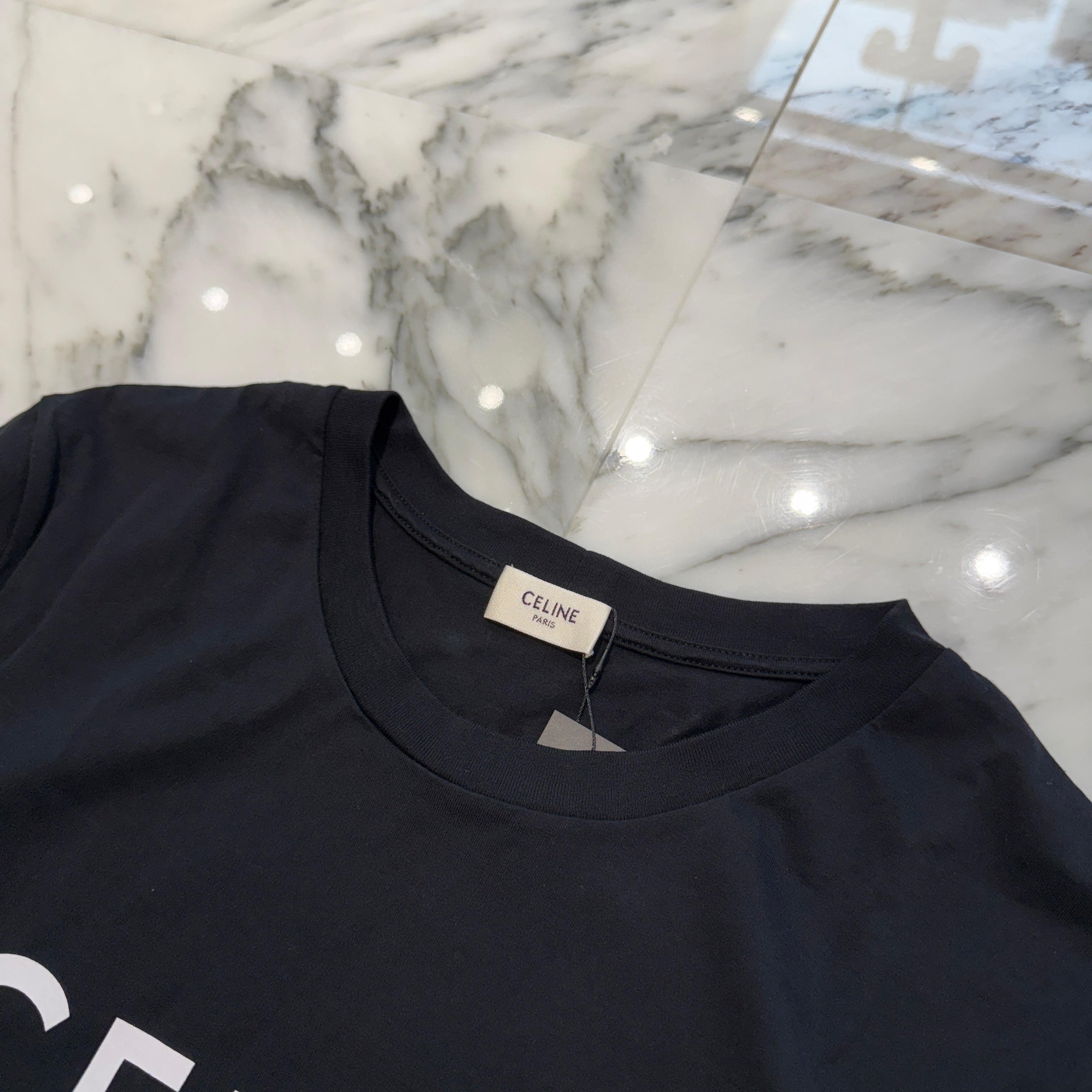 CELINE 2022SS Loose Cotton Jersey Tee 2X308916G Size L セリーヌ ルーズ コットン ジャージー Tシャツ サイズL