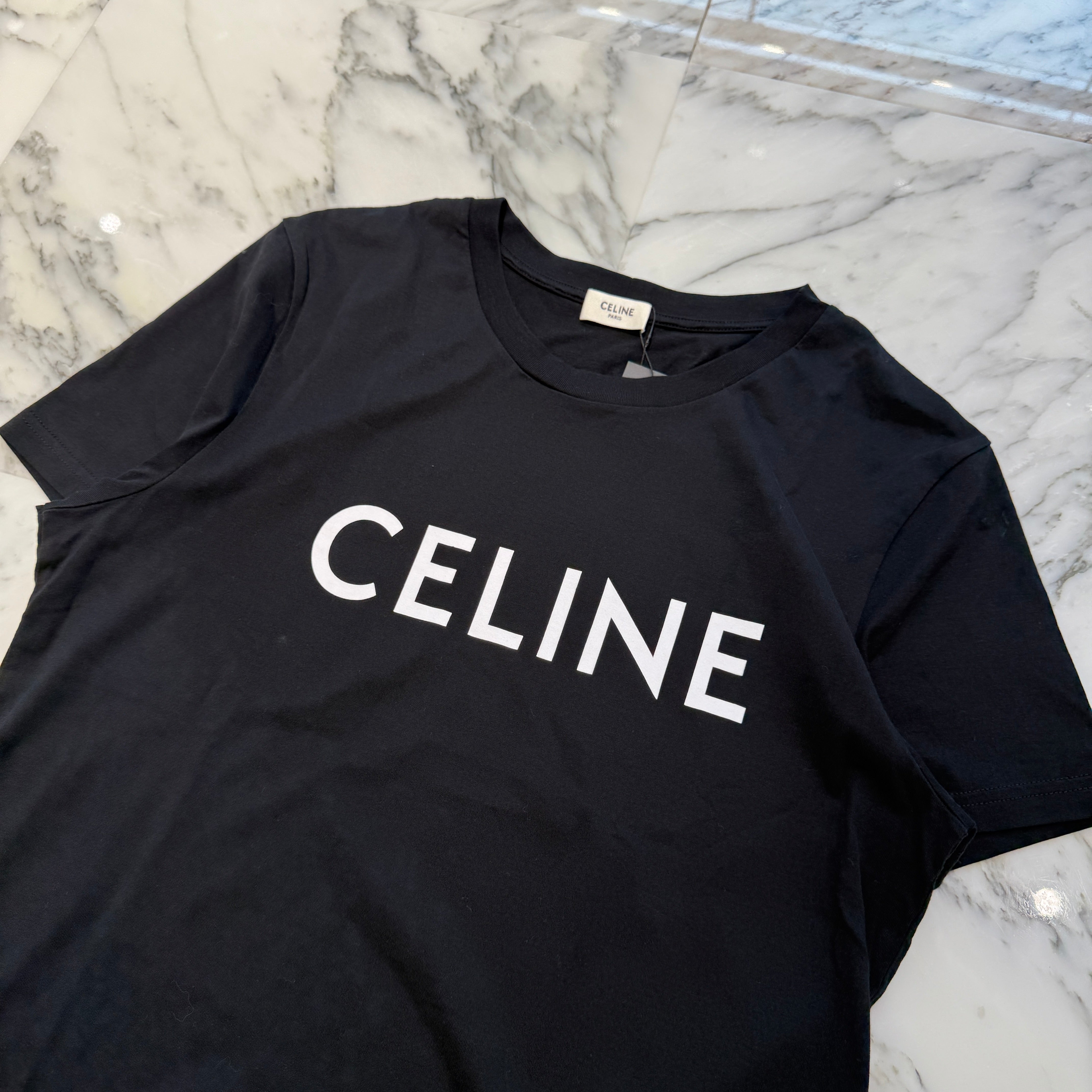 CELINE 2022SS Loose Cotton Jersey Tee 2X308916G Size L セリーヌ ルーズ コットン ジャージー Tシャツ サイズL