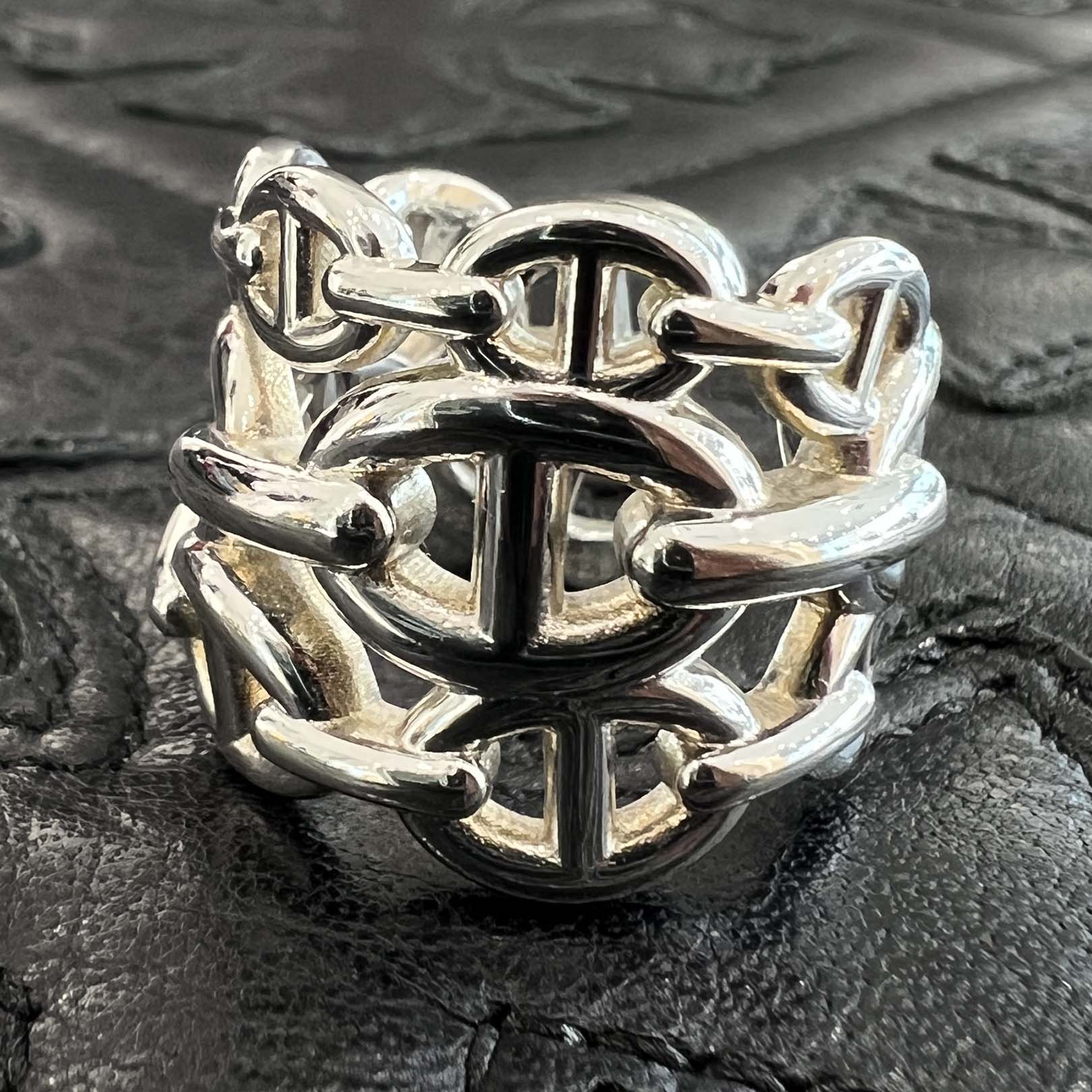 HERMES Chaine d'Ancre Anchaine GM Ring Size 12号 エルメス シェーヌダンクル アンシェネ GM リング サイズ12号