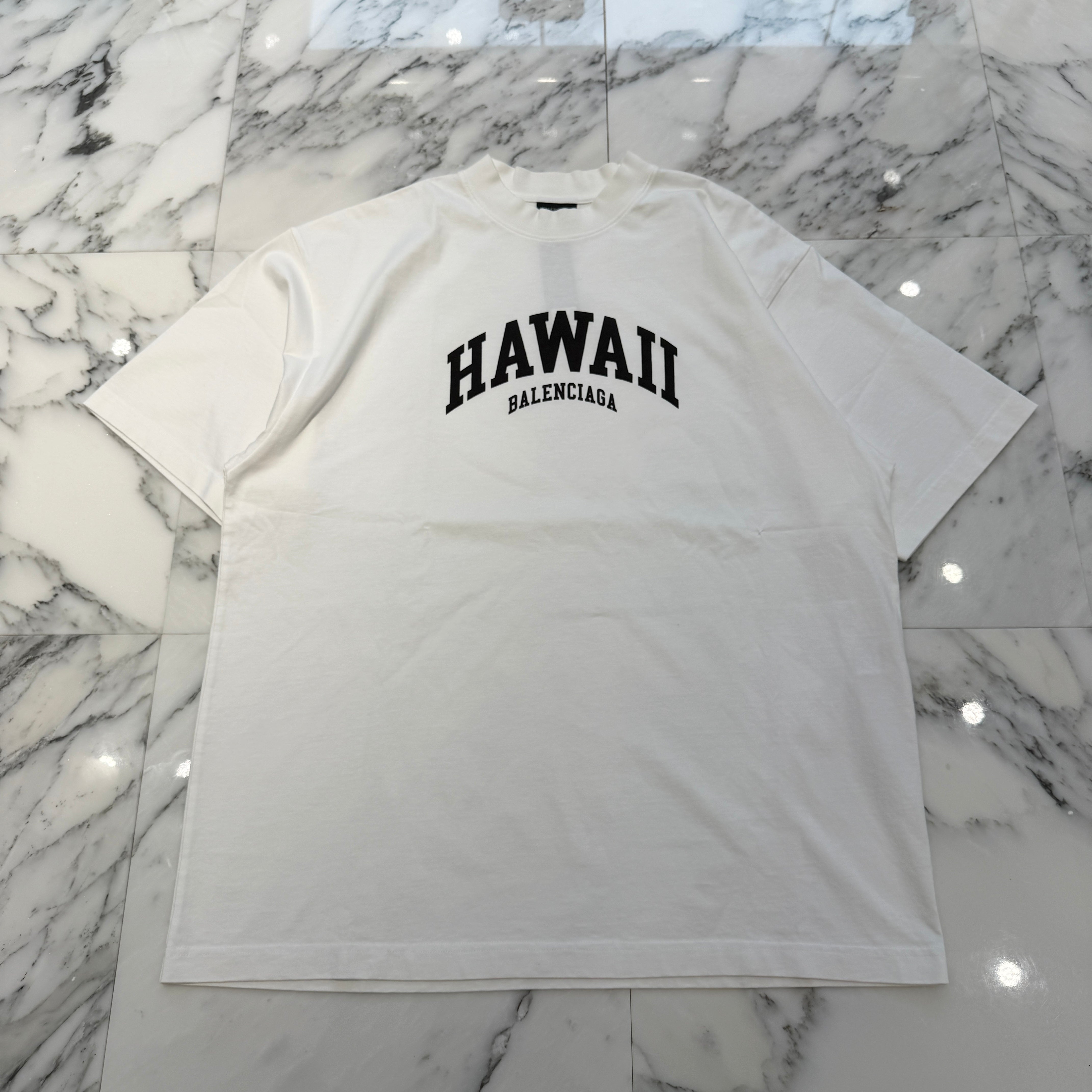 BALENCIAGA 2024SS HAWAII Medium Fit T-Shirt 764235 TPVC1 9040 Size