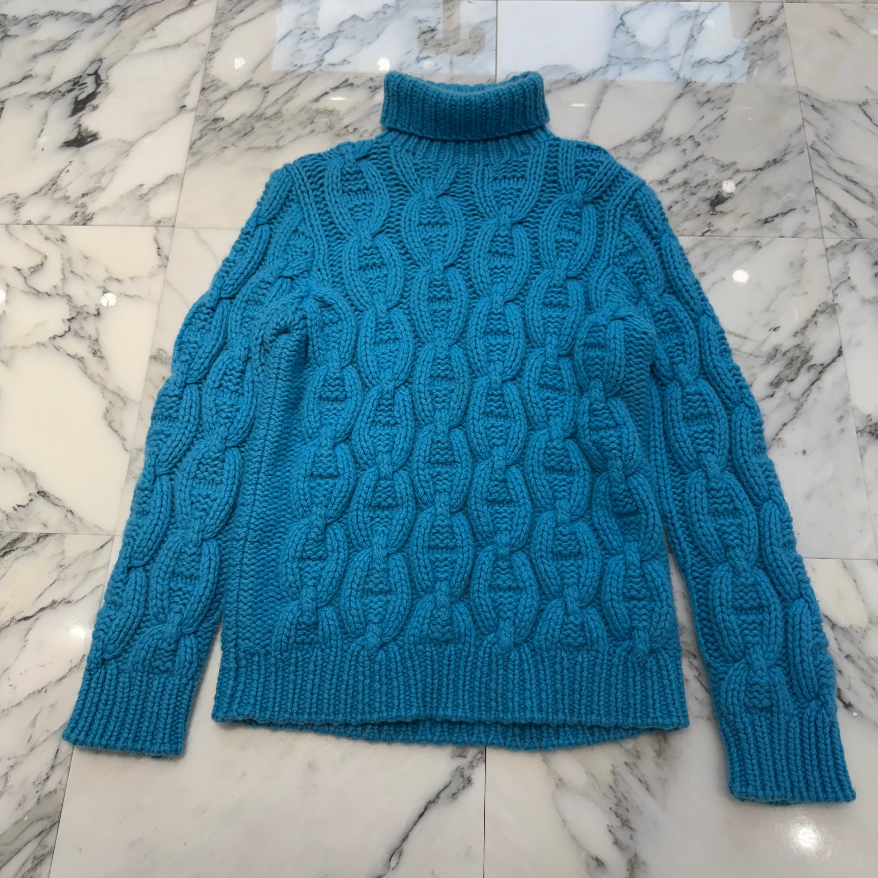 HERMES Chaine d’Ancre Motif Cashmere Knit Sweater Size M エルメス シェーヌダンクル モチーフ カシミヤ ニットセーター サイズM