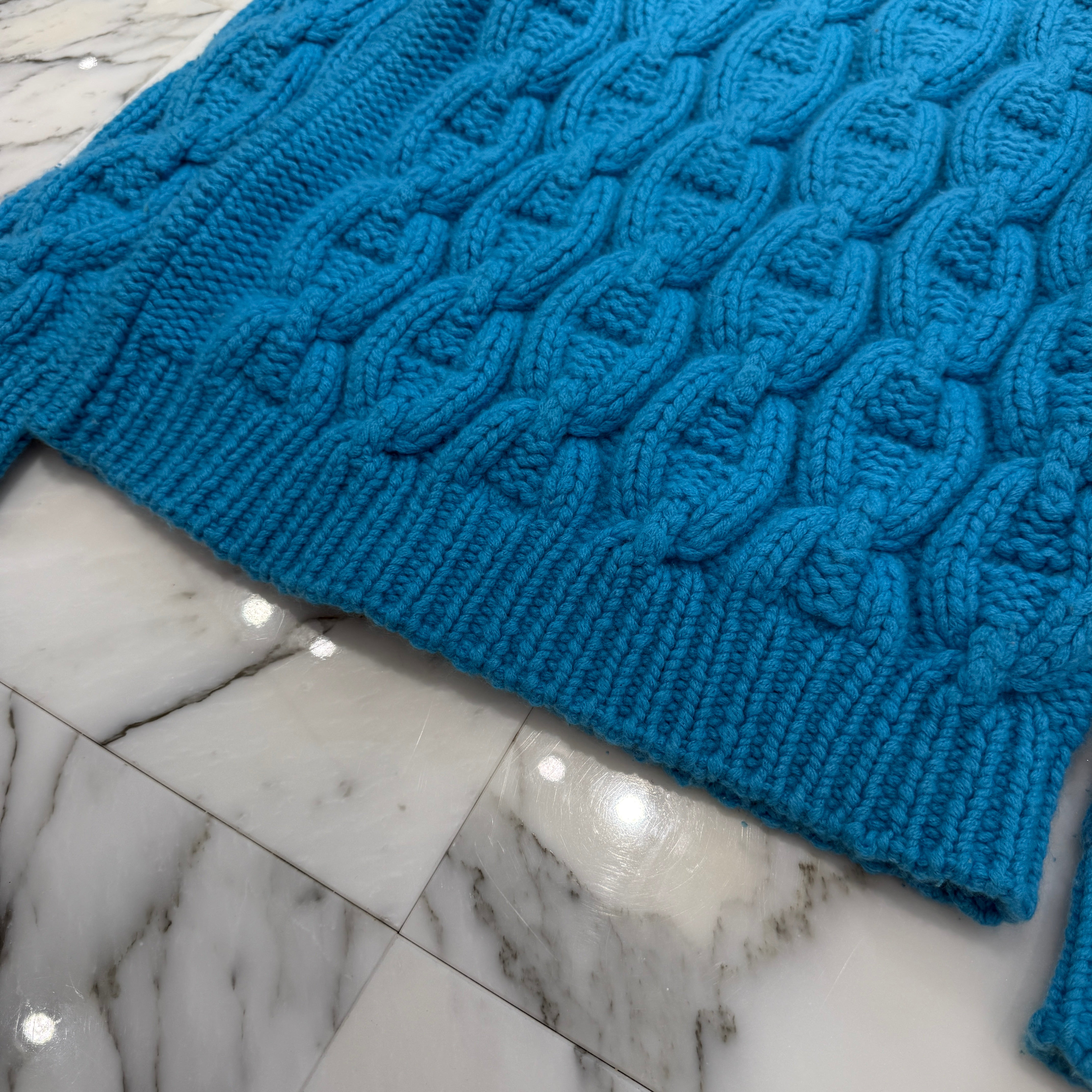 HERMES Chaine d'Ancre Motif Cashmere Knit Sweater Size M エルメス
