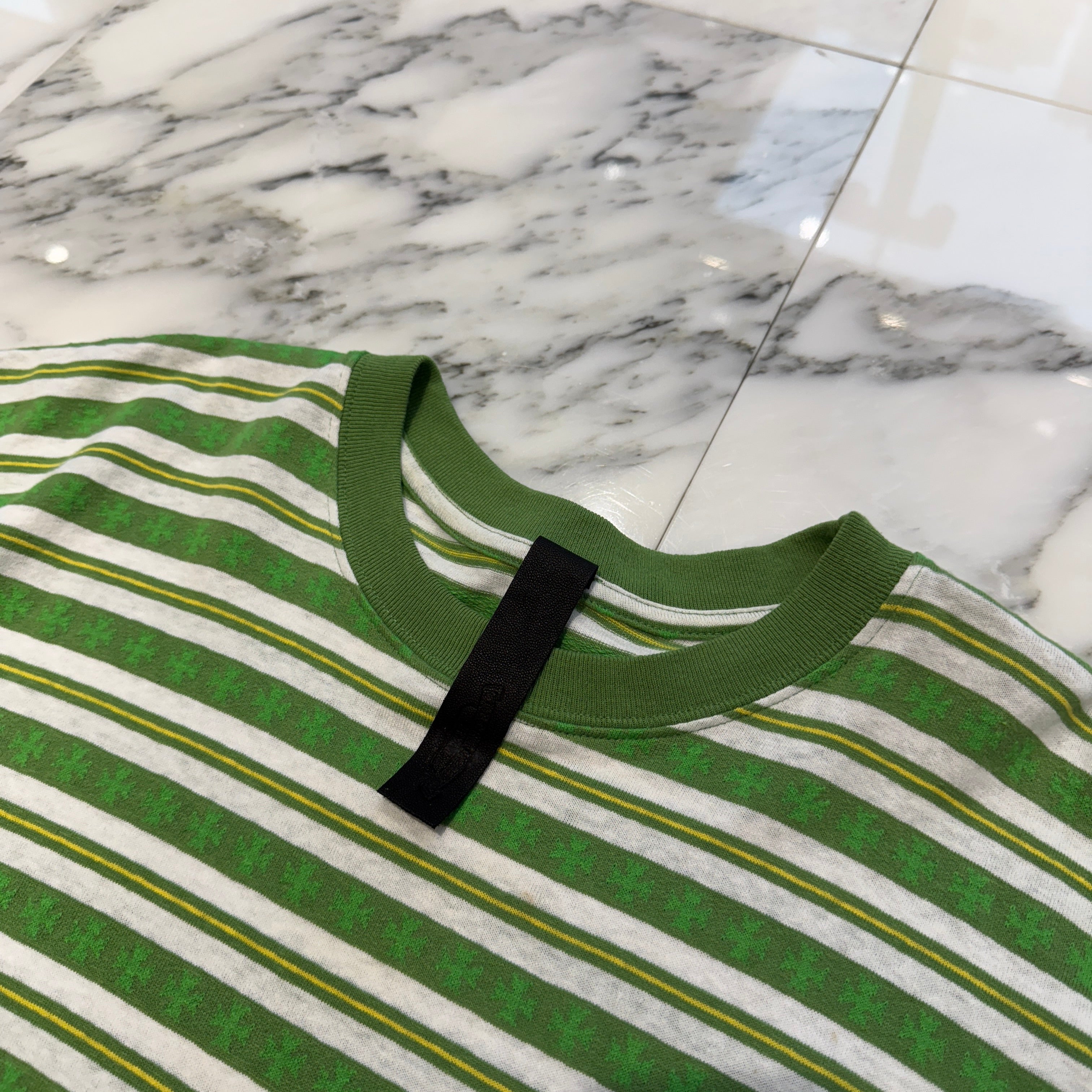 CHROME HEARTS Y NOT Vine Dagger Embroidery Polo Tee Size L クロムハーツ ワイノット ヴァインダガー 刺繍 ポロ Tシャツ サイズL