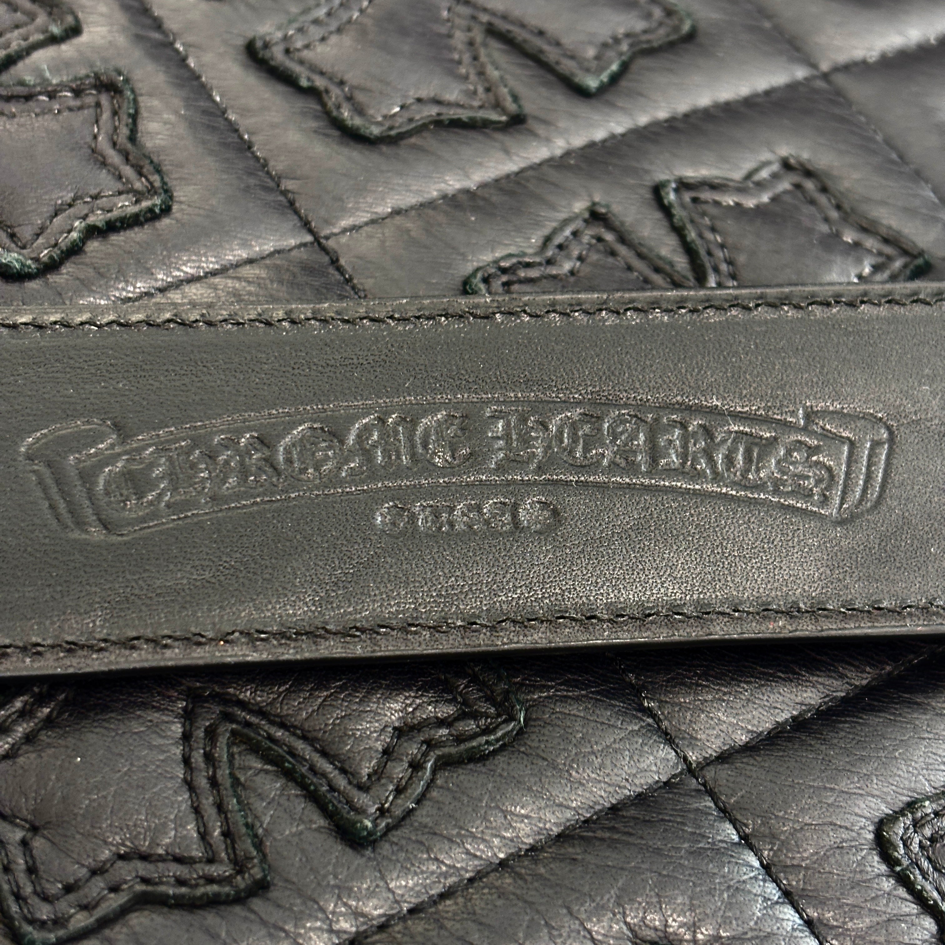 CHROME HEARTS Bronze Gunslinger Leather Belt Size 34 クロムハーツ ブロンズ ガンスリンガー レザーベルト サイズ34