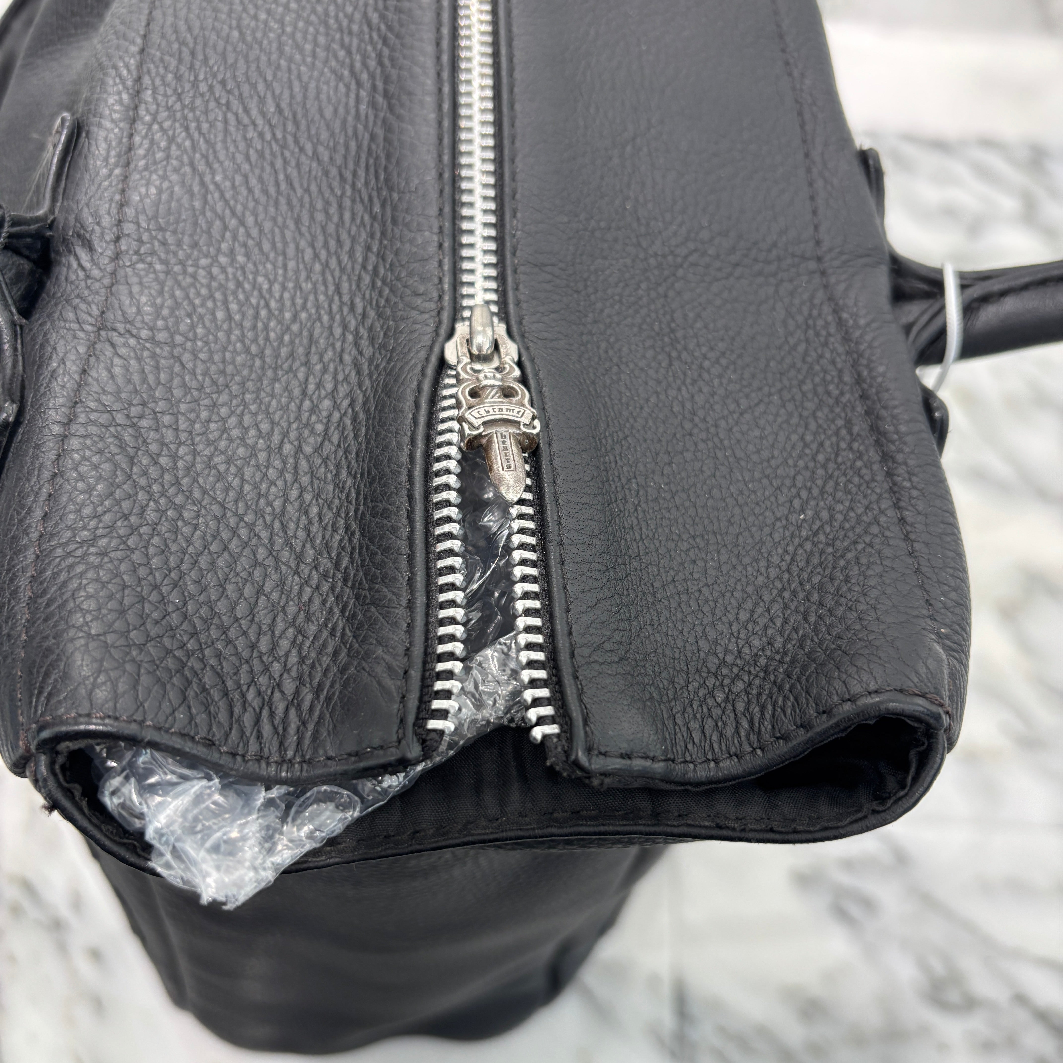 CHROME HEARTS BS Flare 4 Pocket Cross Leather Patch Tote Bag クロムハ―ツ BSフレア 4ポケット クロスレザーパッチ トートバッグ