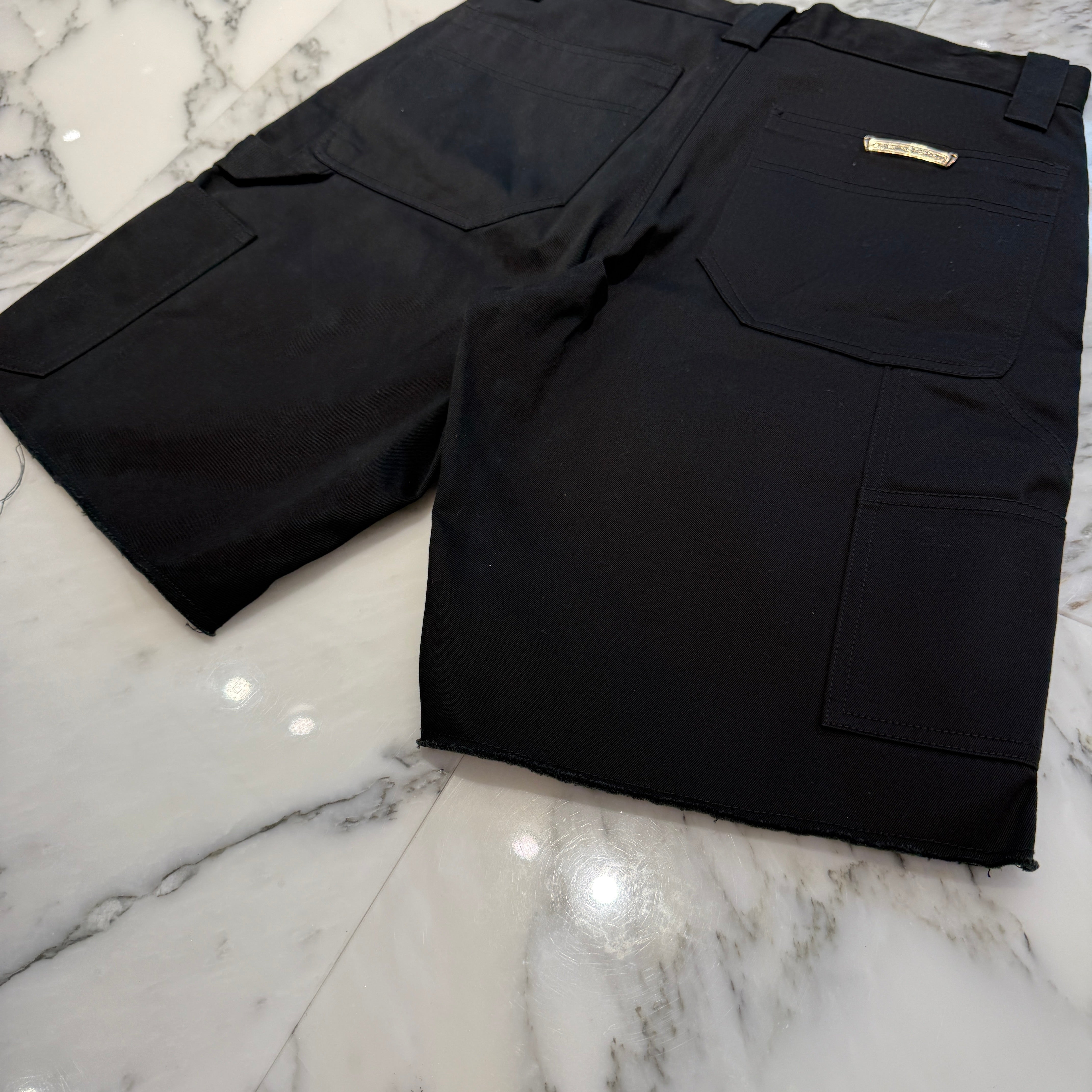 CHROME HEARTS Carpenter Cross Ball Button Denim Shorts Size 31 クロムハーツ カーペンター クロスボールボタン デニムショーツ サイズ31