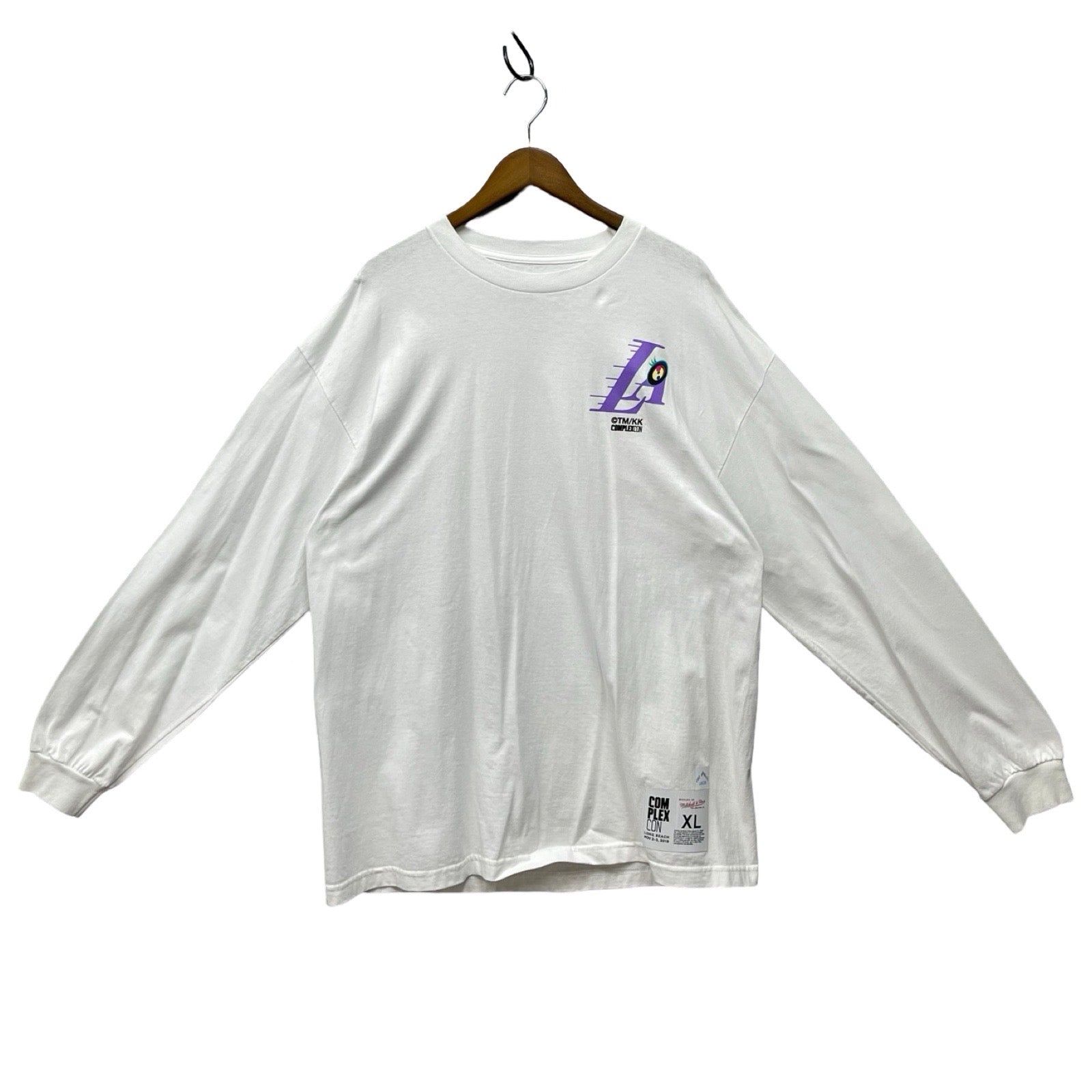 LOS ANGELS LAKERS × TAKASHI MURAKAMI 2019AW KAIKAIKIKI M&N Triangle L/S Tee Size XL