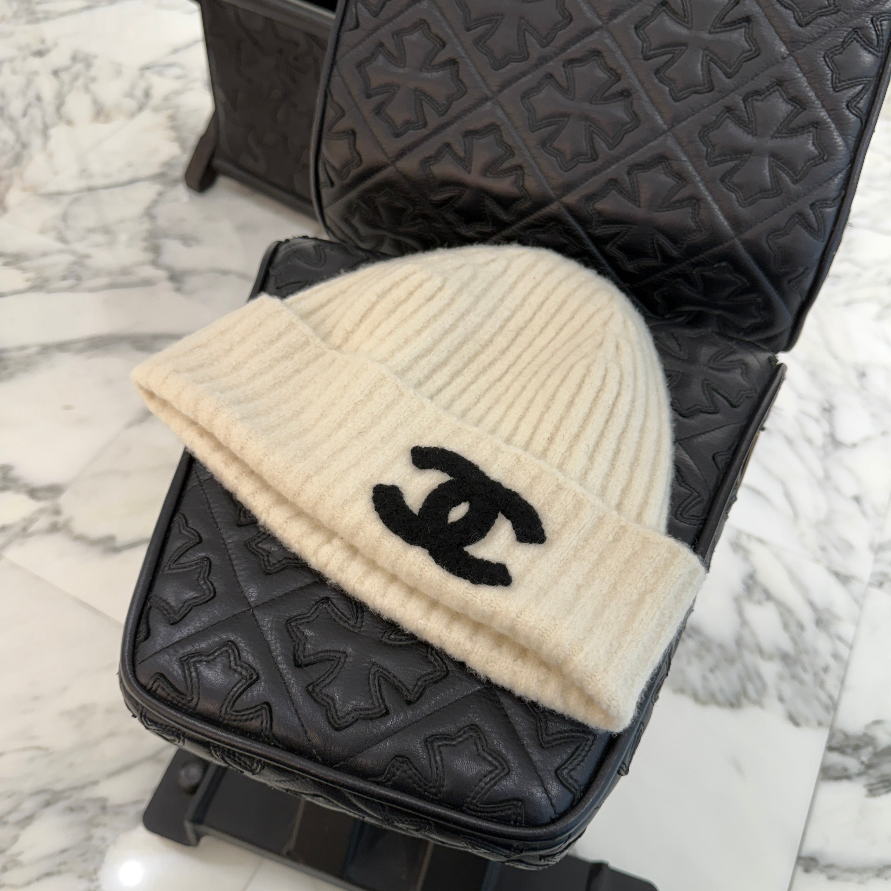 CHANEL 2024AW Coco Mark Cashmere Knit Beanie シャネル ココマーク カシミア ニット ビーニー