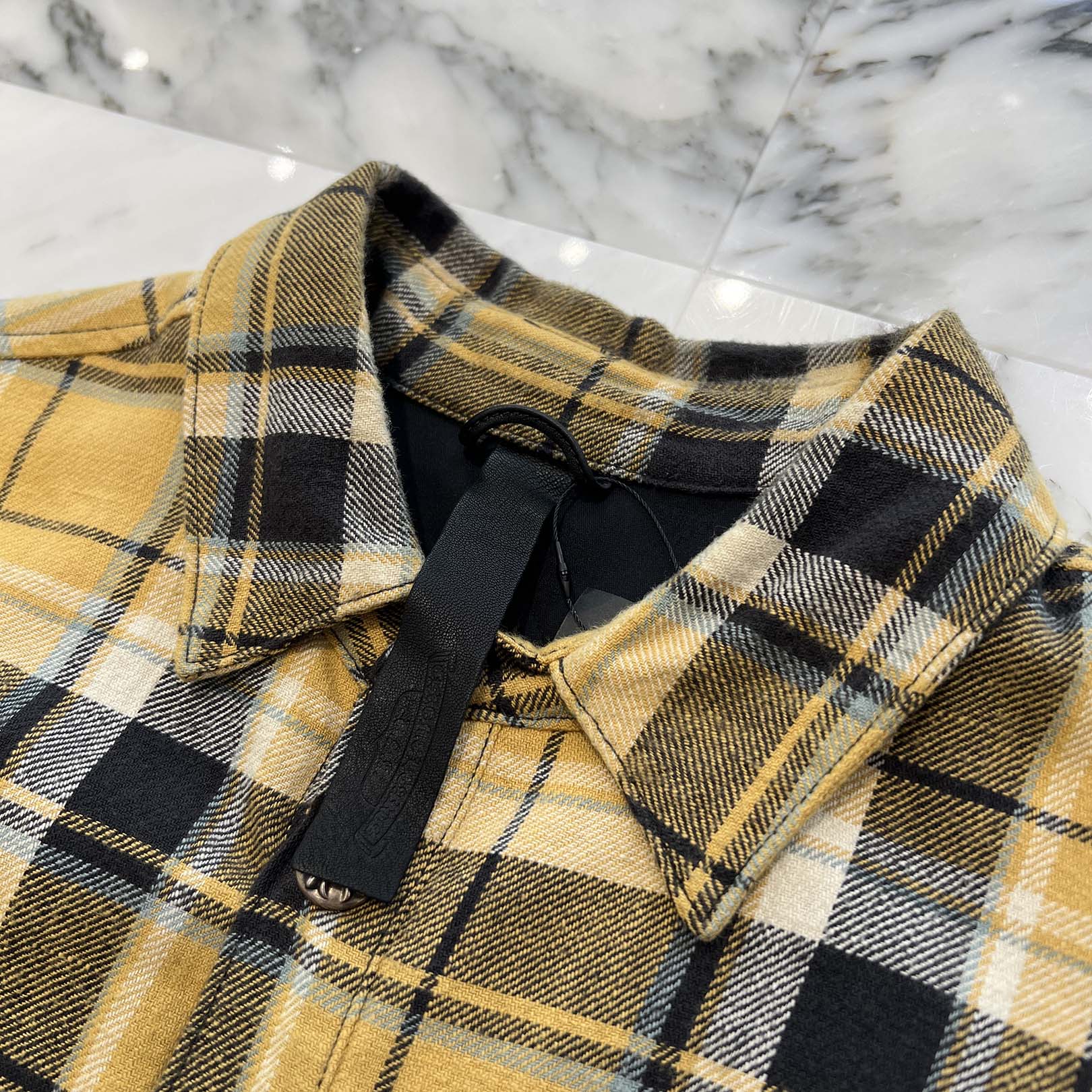 CHROME HEARTS Y NOT WORK DOG Flannel Check Shirt Jacket Size L クロムハーツ ワイノット ワークドッグ フランネル チェック シャツジャケット サイズL