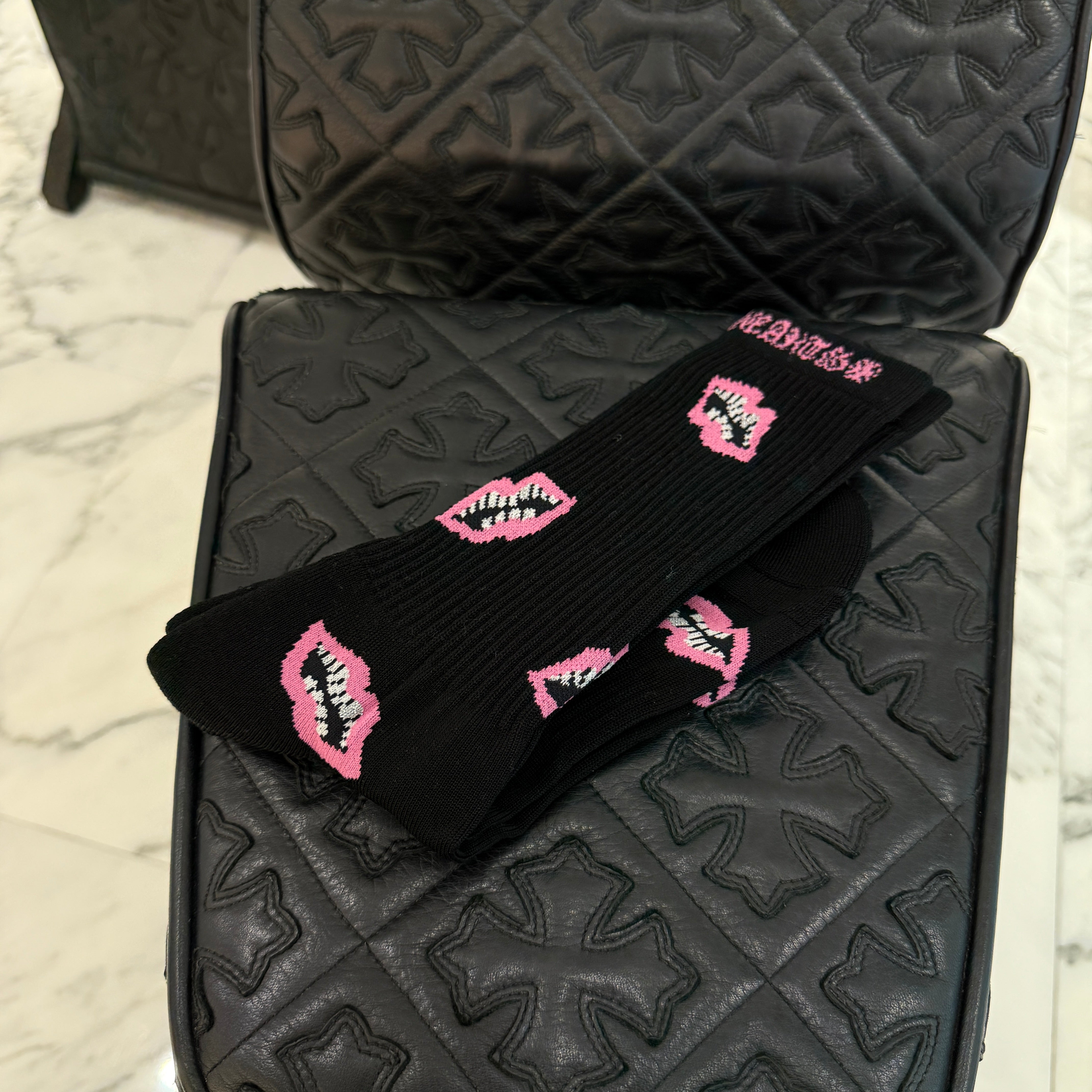 CHROME HEARTS × MATTY BOY Chomper Socks x3 Size M(JP25-27) クロムハーツ × マッティボーイ チョンパー ソックス 靴下 サイズM(JP25-27)