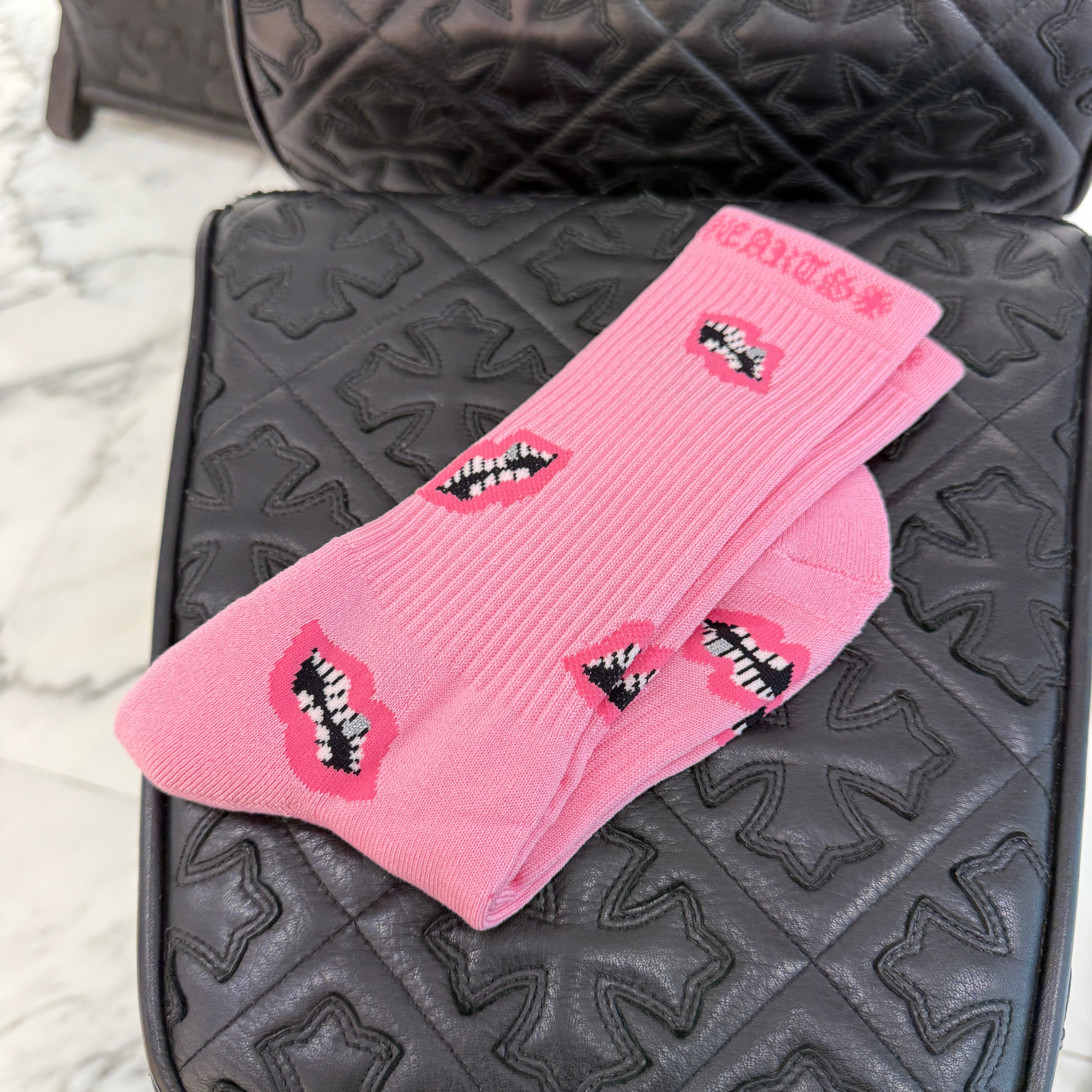 CHROME HEARTS MATTY BOY 靴下 赤 Mサイズ 大人気！【CHROME HEARTS】Matty Boy Socks マッティボーイ 靴下
