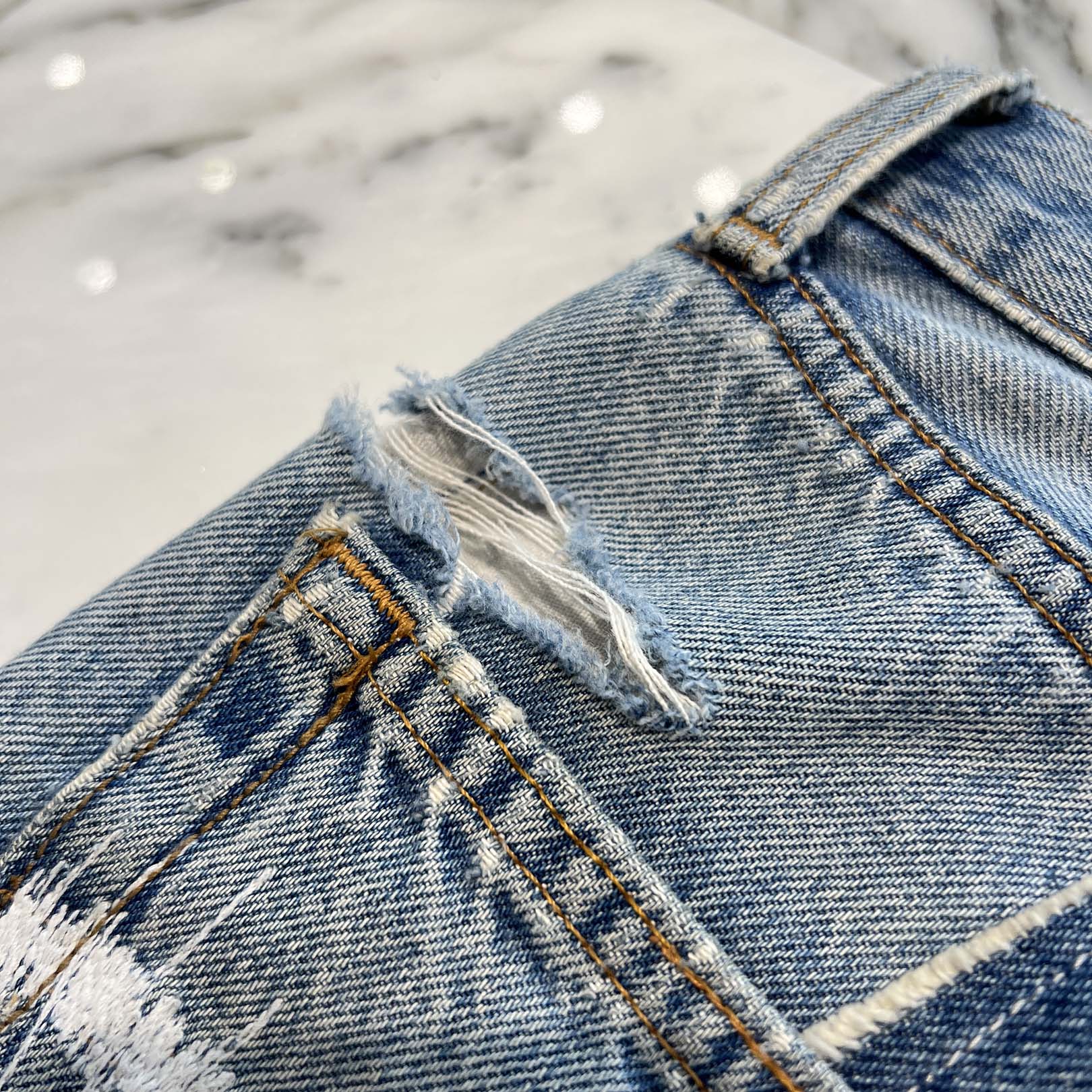 CHROME HEARTS × GALLERY DEPT. Levi's Body VNTG Leather Cross Patch Jeans Size 29 クロムハーツ × ギャラリーデプト リーバイスボディ ヴィンテージ レザークロスパッチ ジーンズ サイズ29