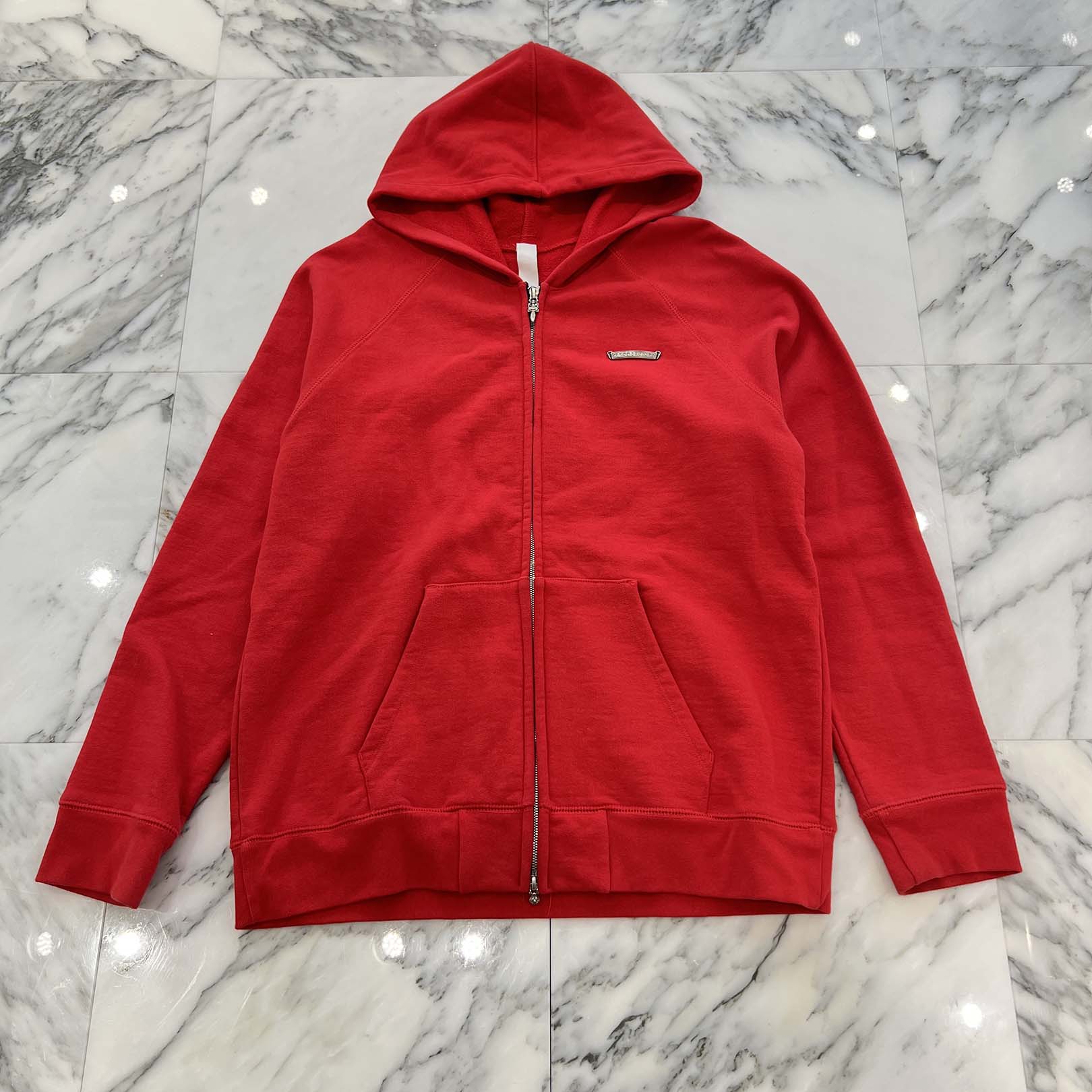 CHROME HEARTS King Taco 3 Cemetery Cross Embroidery Zip Up Hoodie Size XL クロムハーツ キングタコ 3セメタリークロス刺繍 ジップアップフーディー サイズXL