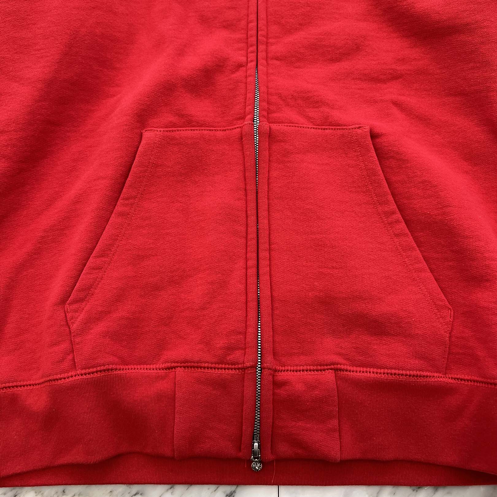 CHROME HEARTS King Taco 3 Cemetery Cross Embroidery Zip Up Hoodie Size XL クロムハーツ キングタコ 3セメタリークロス刺繍 ジップアップフーディー サイズXL