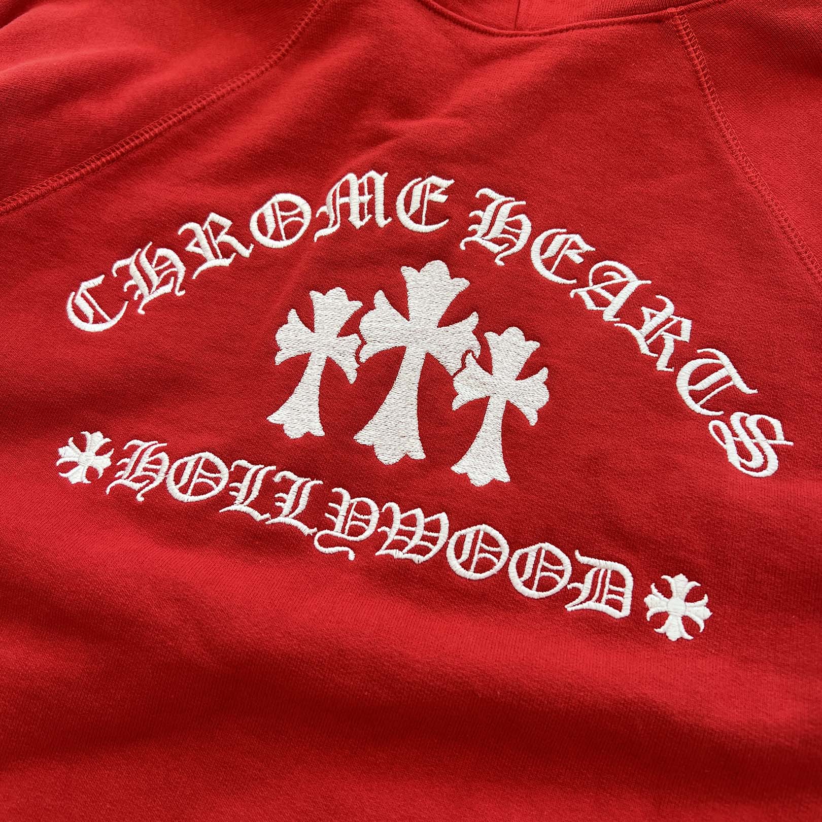 CHROME HEARTS King Taco 3 Cemetery Cross Embroidery Zip Up Hoodie Size XL クロムハーツ キングタコ 3セメタリークロス刺繍 ジップアップフーディー サイズXL