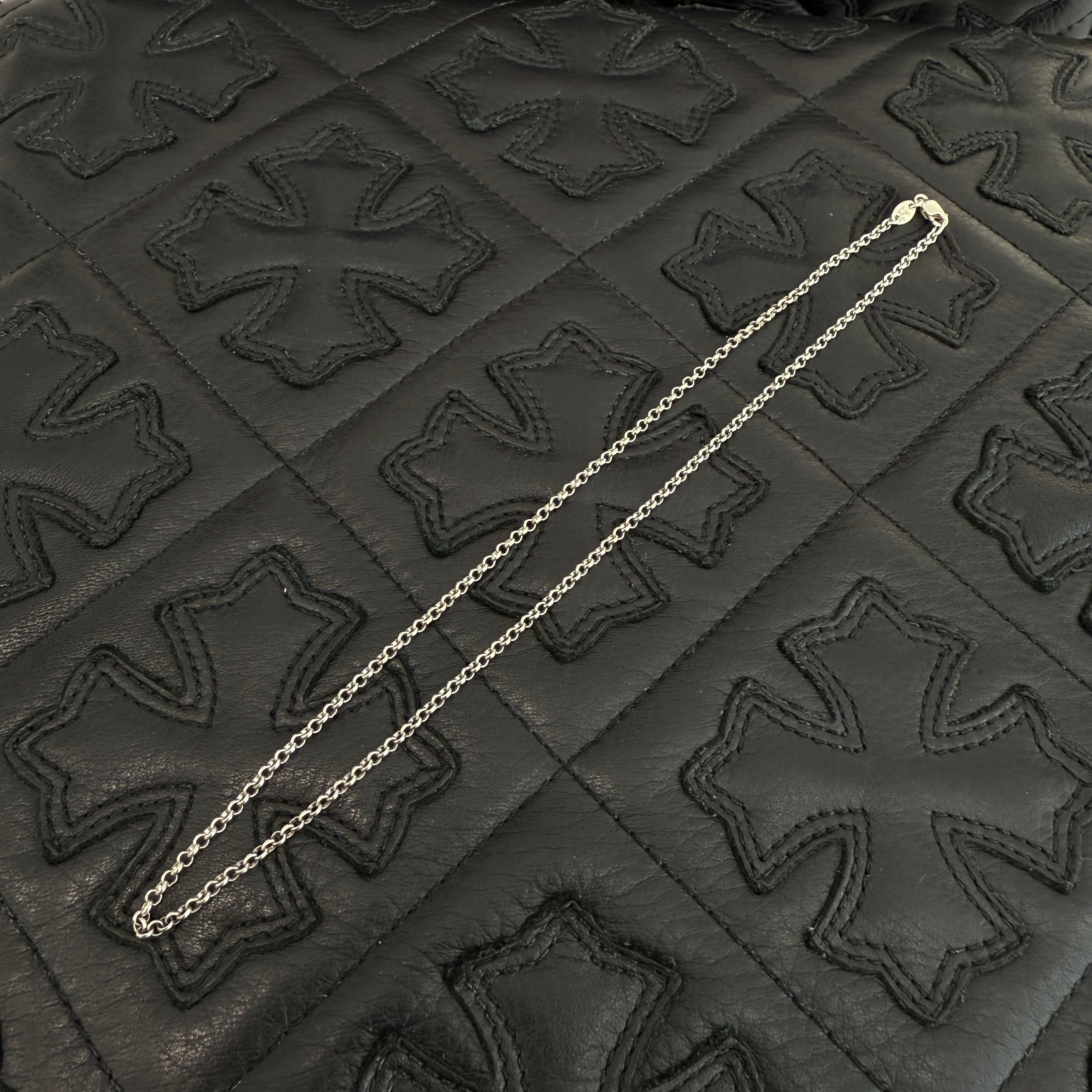 CHROME HEARTS Roll Chain Necklace Size 16 Inch クロムハーツ ロール