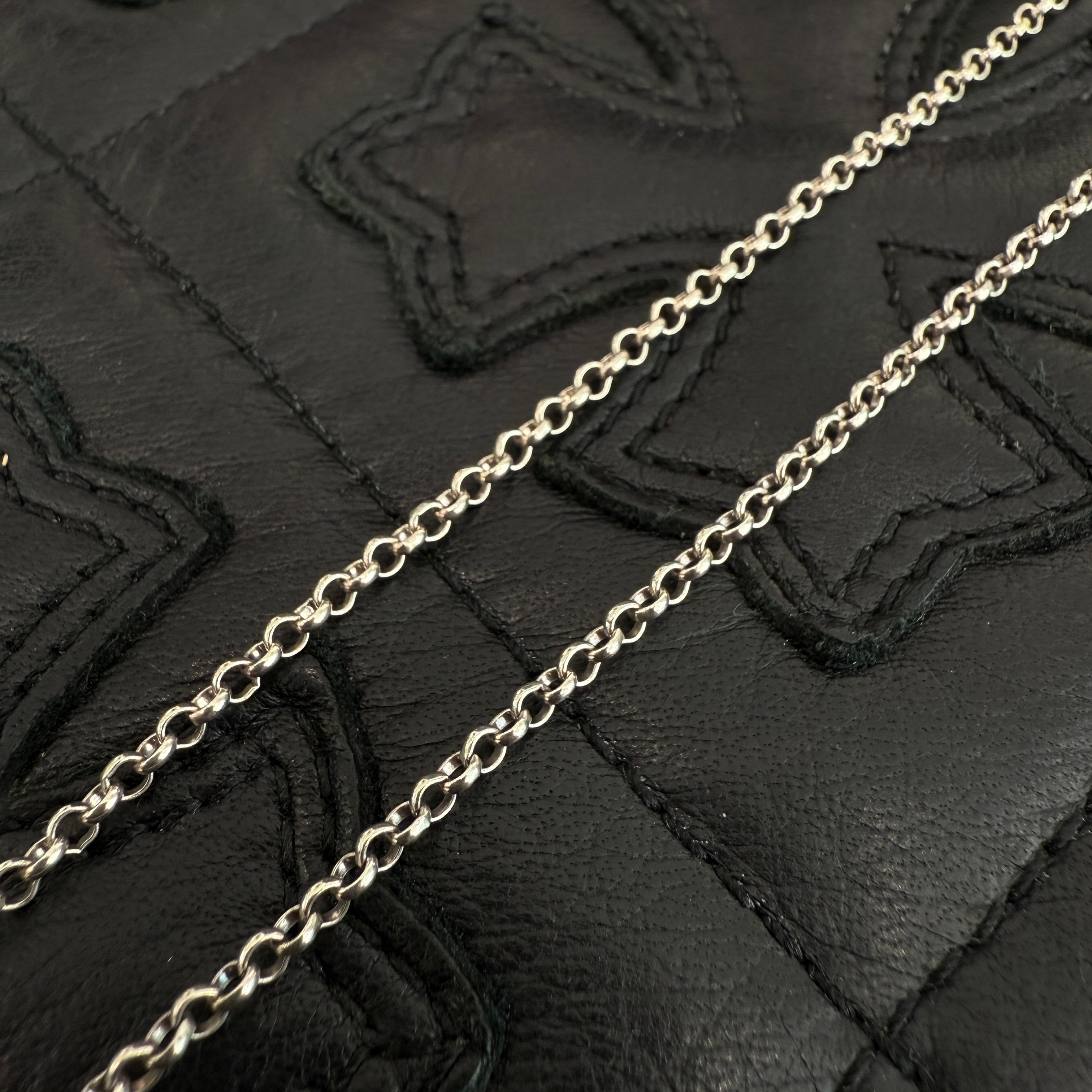 CHROME HEARTS Roll Chain Necklace Size 18 Inch クロムハーツ