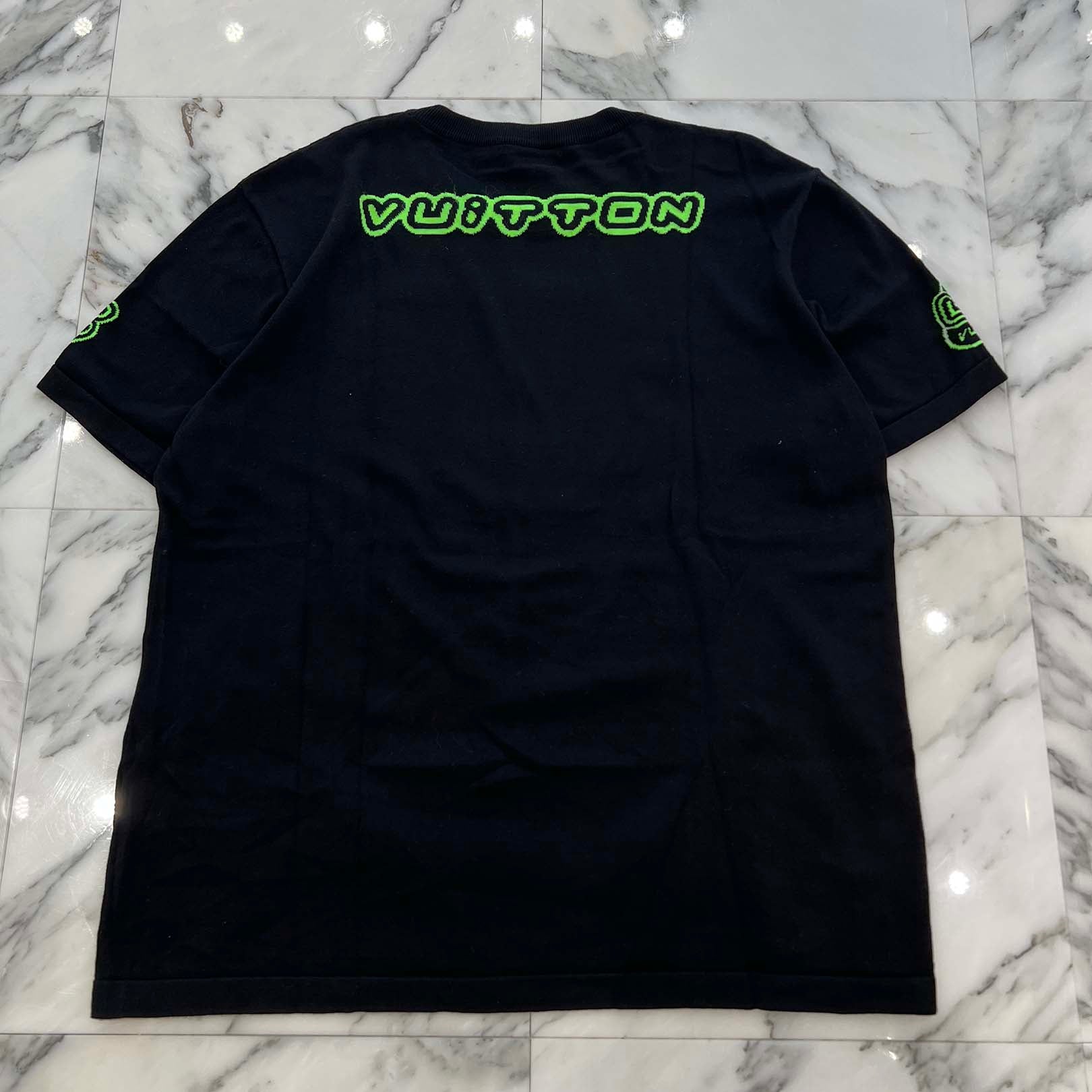 LOUIS VUITTON 2022AW LV1854 Graphic Knit Tee 1AAGO7 Size XXL ルイヴィトン LV1854 グラフィック ニットTシャツ サイズXXL