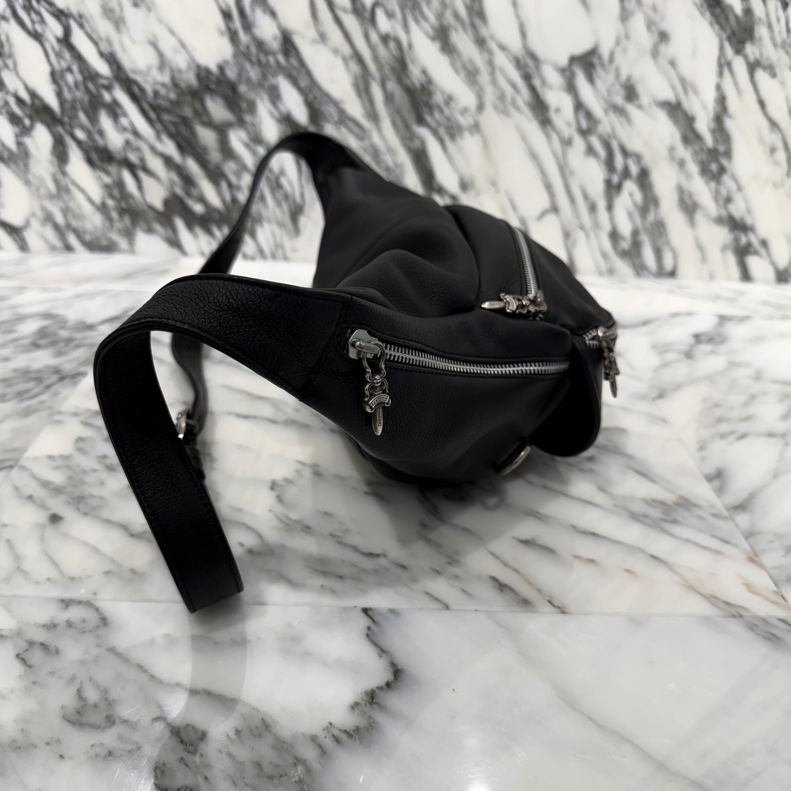 CHROME HEARTS 1 SNAT PACK MEDIUM LEATHER WAIST BAG クロムハーツ 1スナットパック ミディアムレザー ウェストバッグ