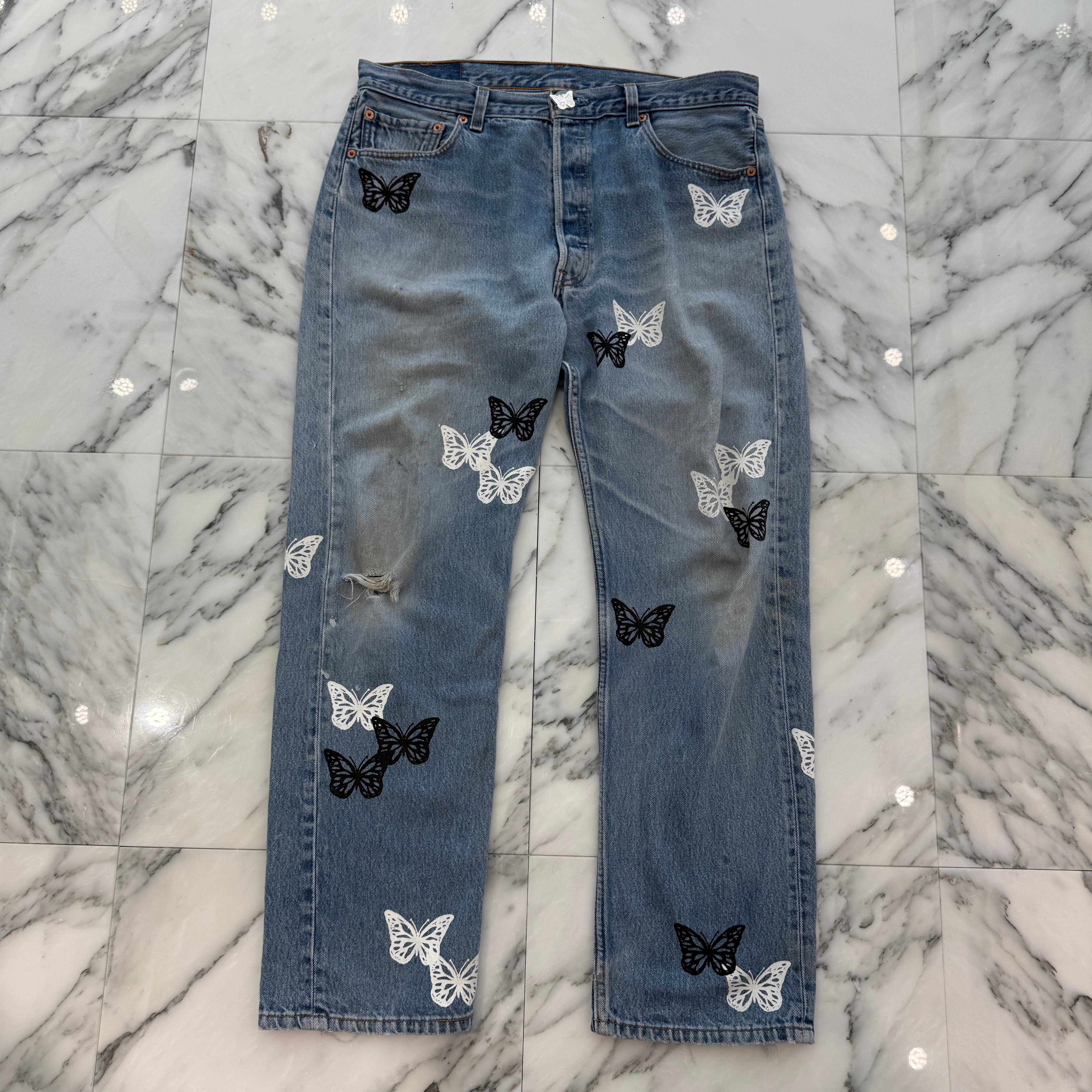 ABOUT DREAMS Butterfly Jeans Size W36×L30 アバウトドリームズ バタフライジーンズ サイズW36×L30