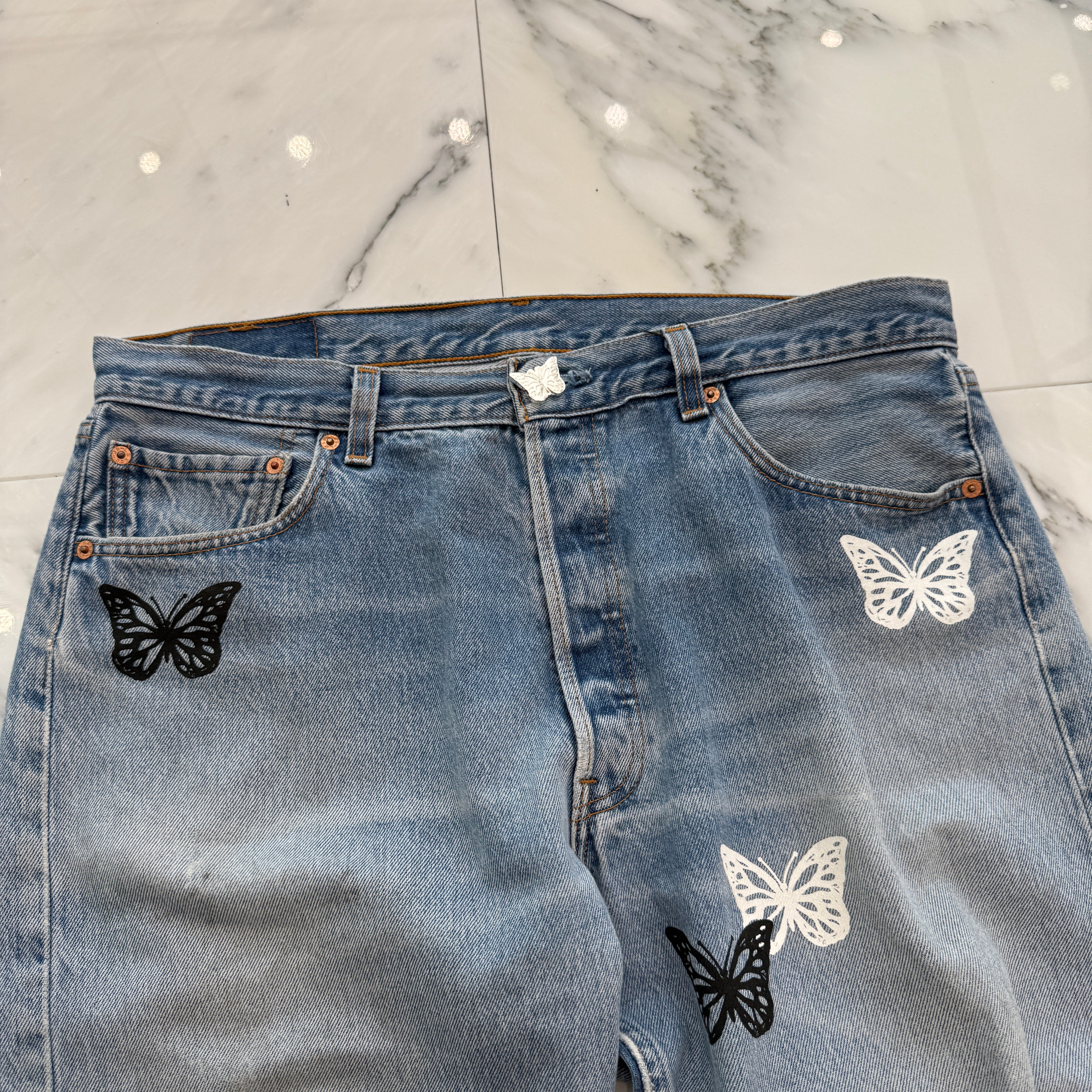 ABOUT DREAMS Butterfly Jeans Size W36×L30 アバウトドリームズ バタフライジーンズ サイズW36×L30