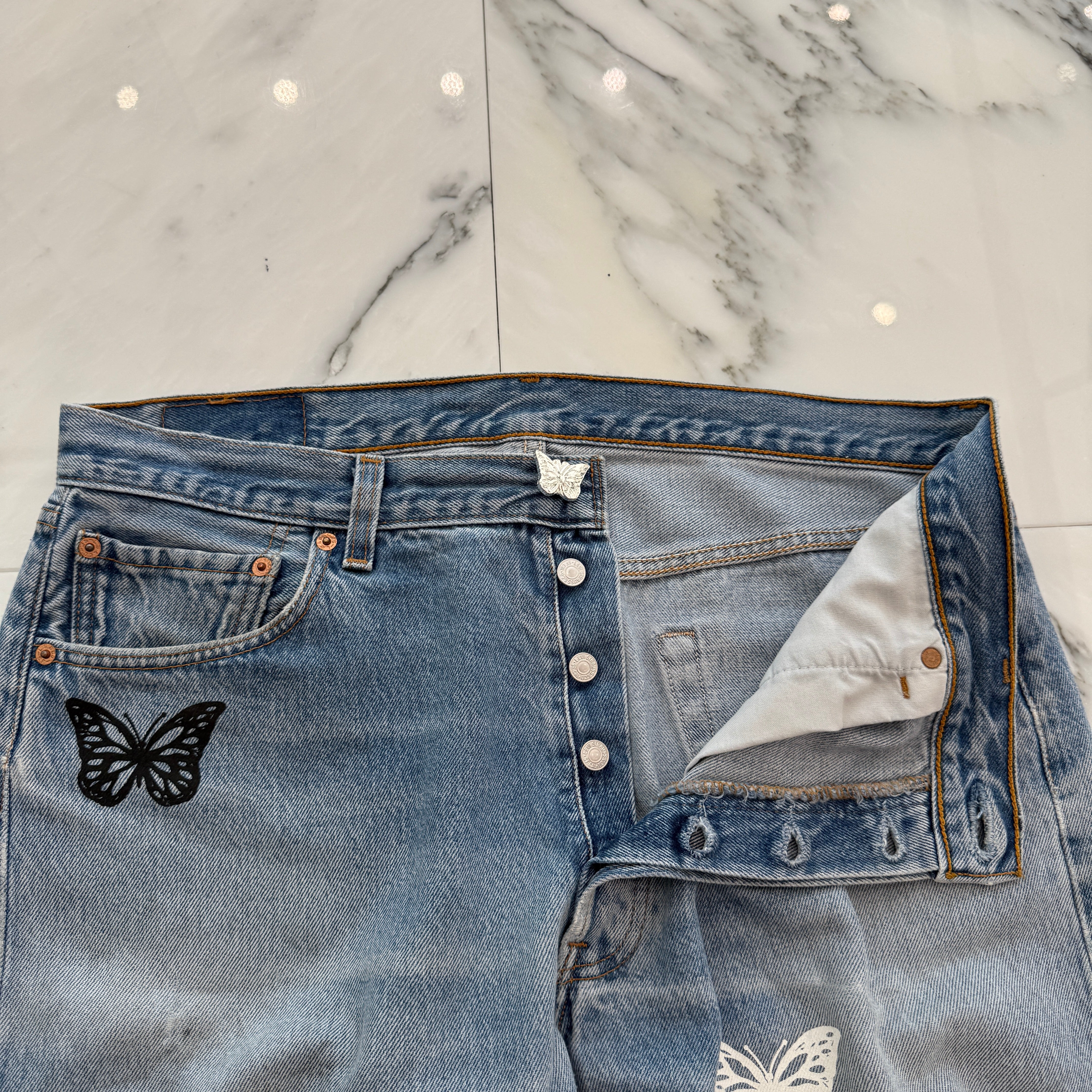ABOUT DREAMS Butterfly Jeans Size W36×L30 アバウトドリームズ バタフライジーンズ サイズW36×L30