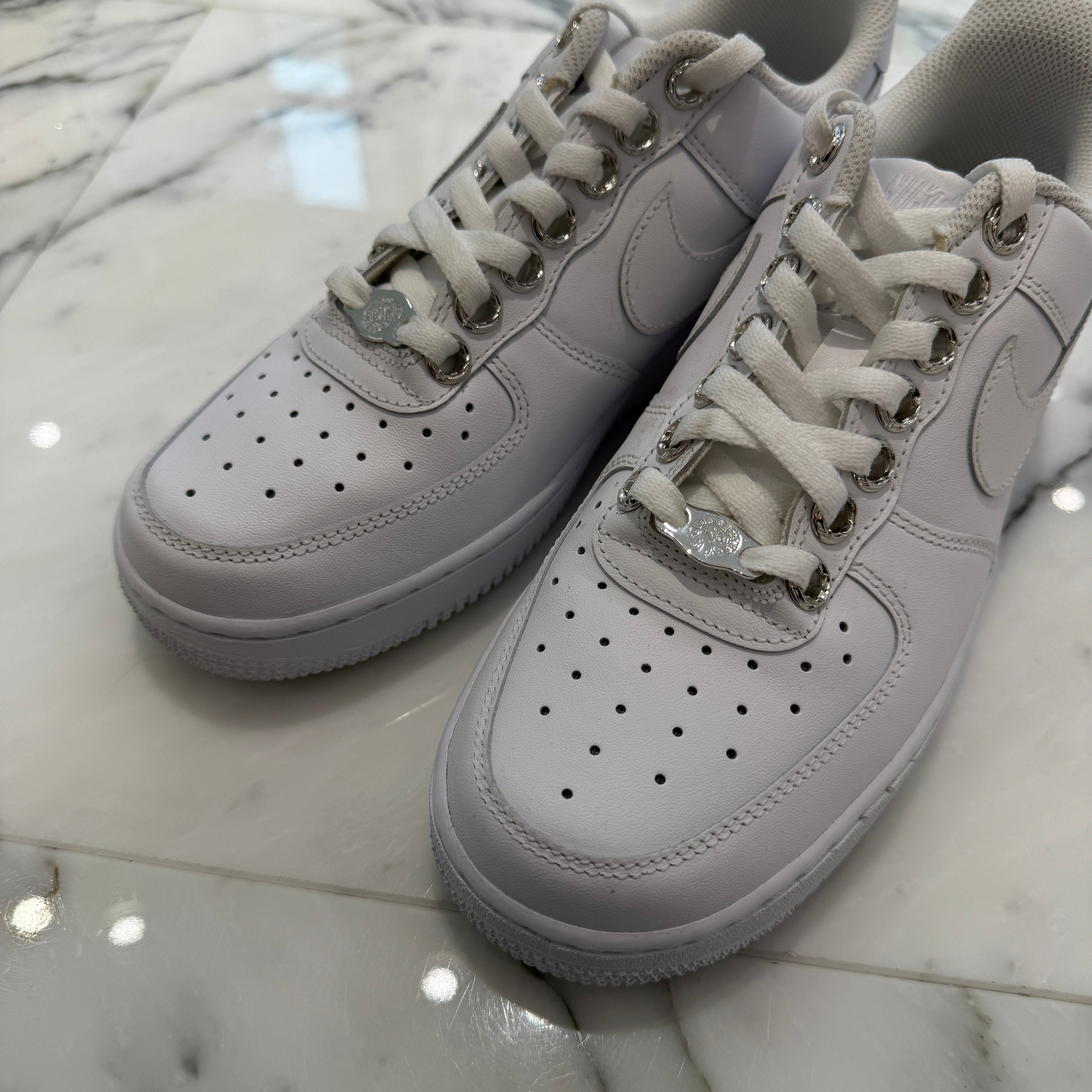 CHROME HEARTS × NIKE AIR FORCE 1 LOW Custom Leather Sneakers Size US7(25.0cm) クロムハーツ×ナイキ エアフォース1 ロー カスタム レザースニーカー サイズ US7(25.0cm)