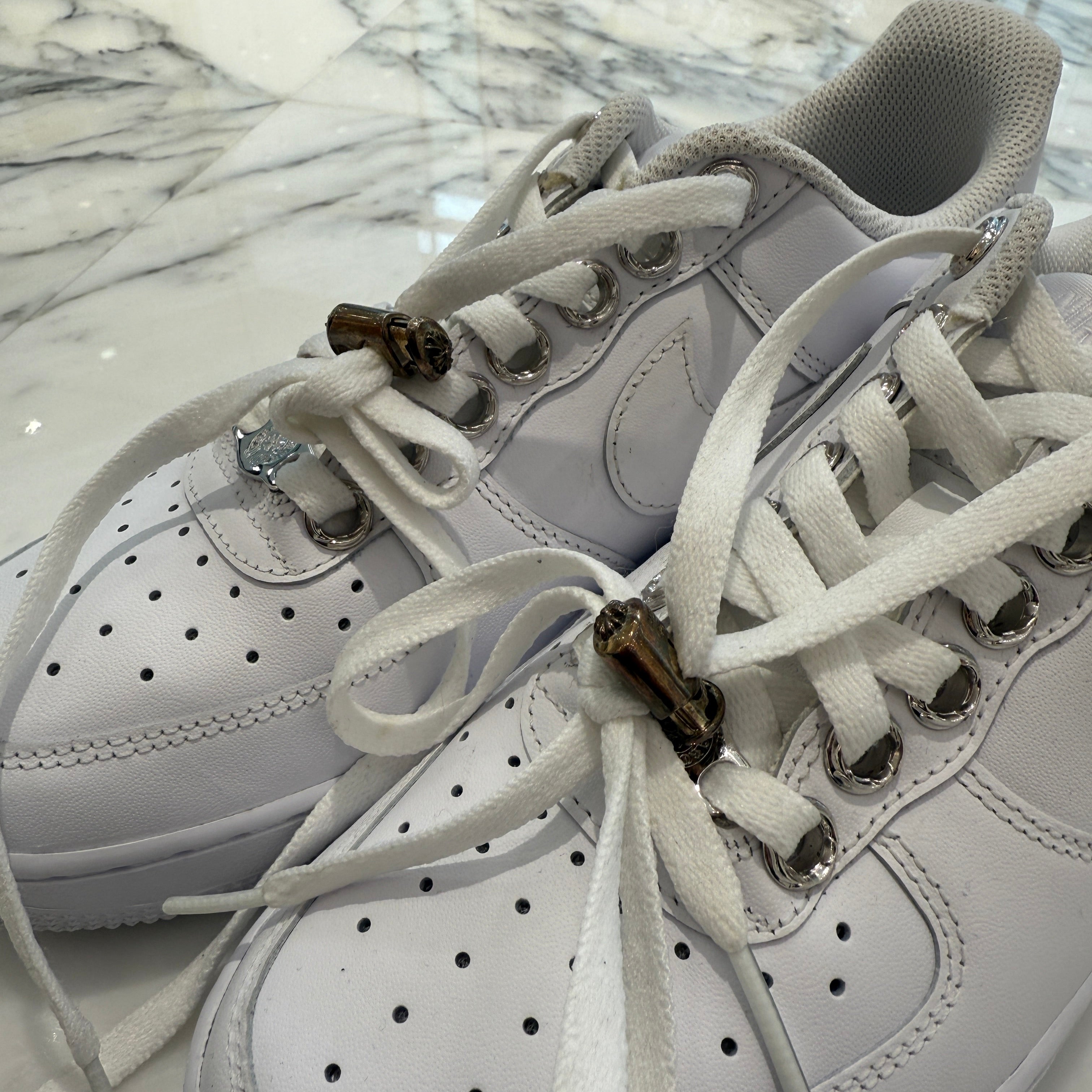 CHROME HEARTS × NIKE AIR FORCE 1 LOW Custom Leather Sneakers Size US7(25.0cm) クロムハーツ×ナイキ エアフォース1 ロー カスタム レザースニーカー サイズ US7(25.0cm)