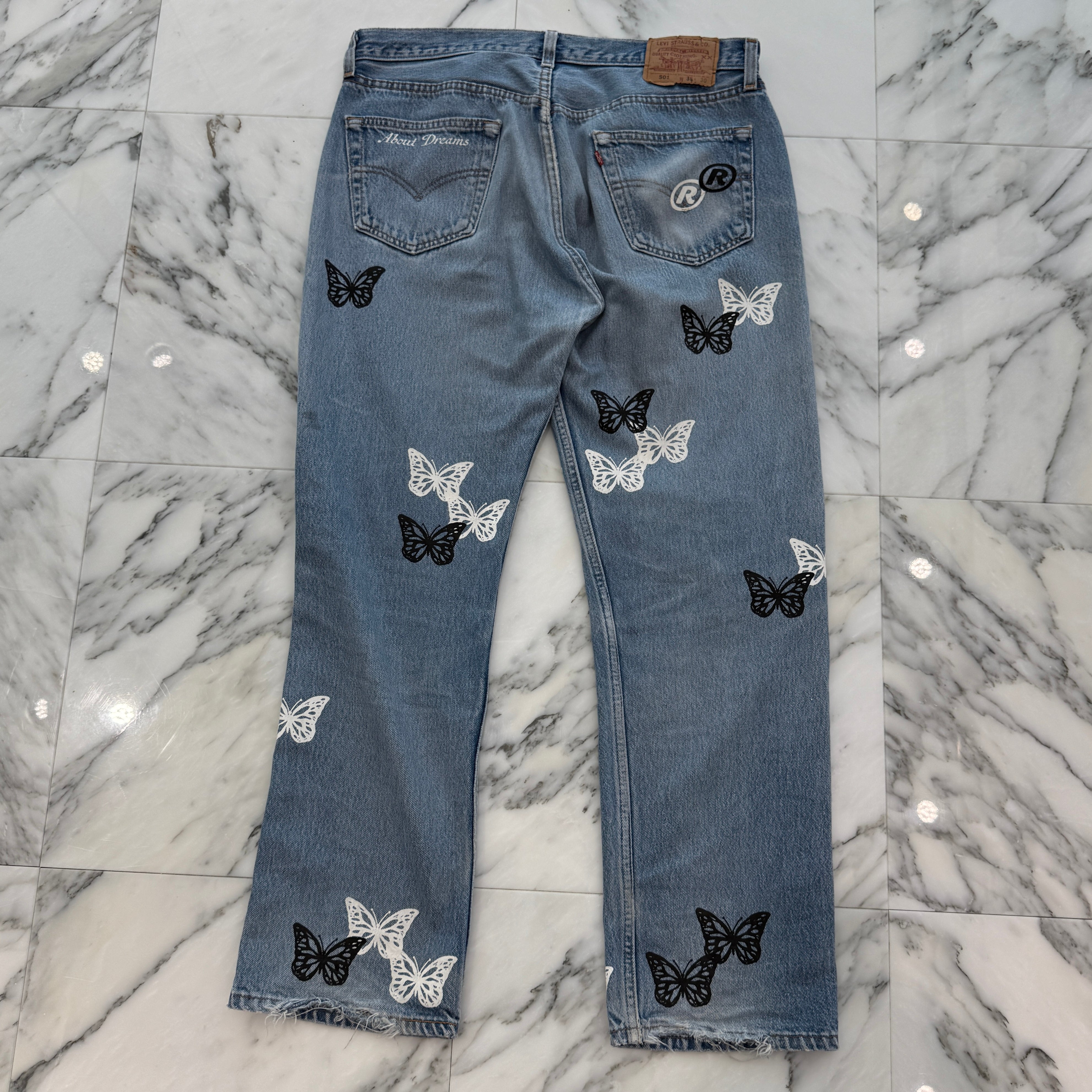 ABOUT DREAMS Butterfly Jeans Size W36×L30 アバウトドリームズ バタフライジーンズ サイズW36×L30