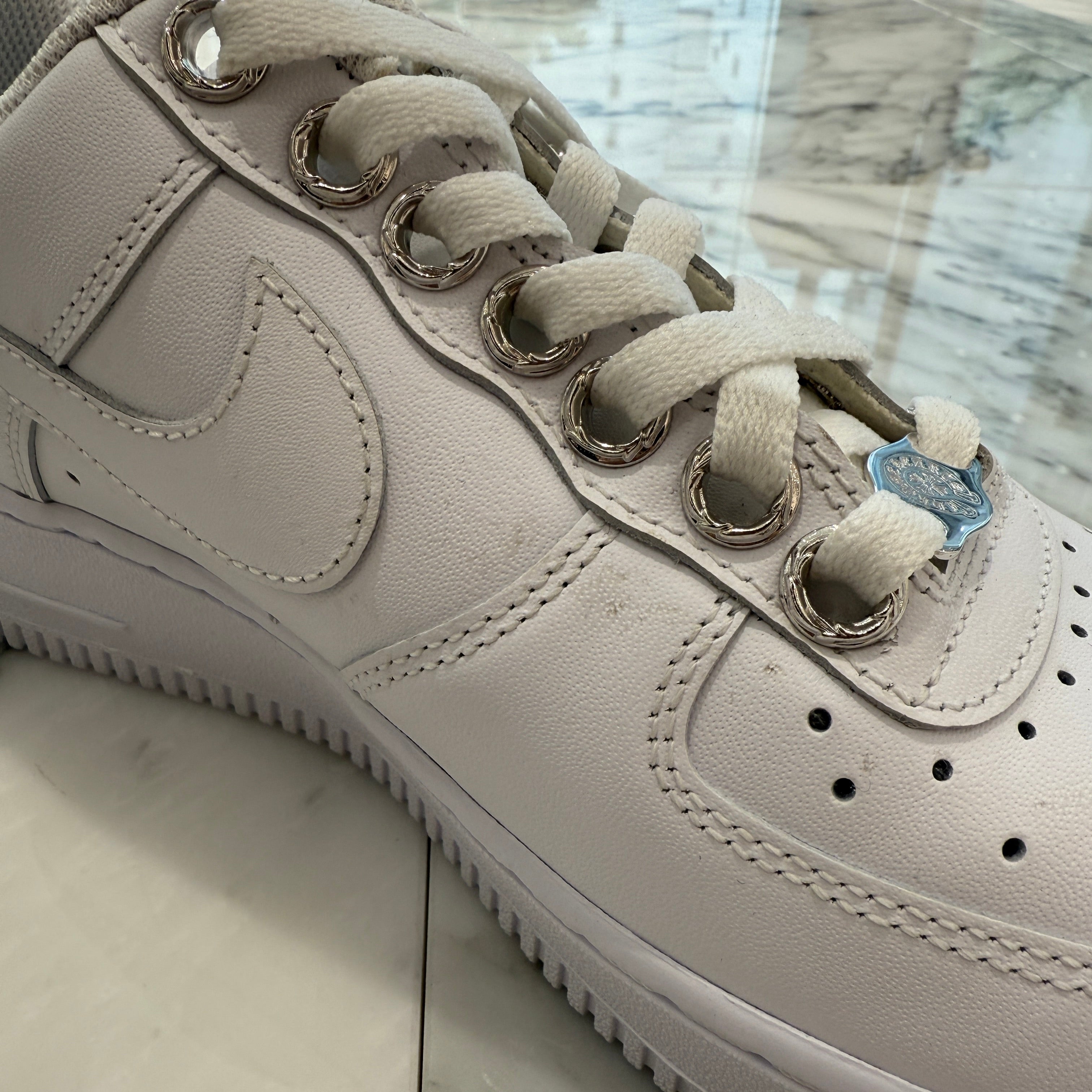 CHROME HEARTS × NIKE AIR FORCE 1 LOW Custom Leather Sneakers Size US7(25.0cm) クロムハーツ×ナイキ エアフォース1 ロー カスタム レザースニーカー サイズ US7(25.0cm)