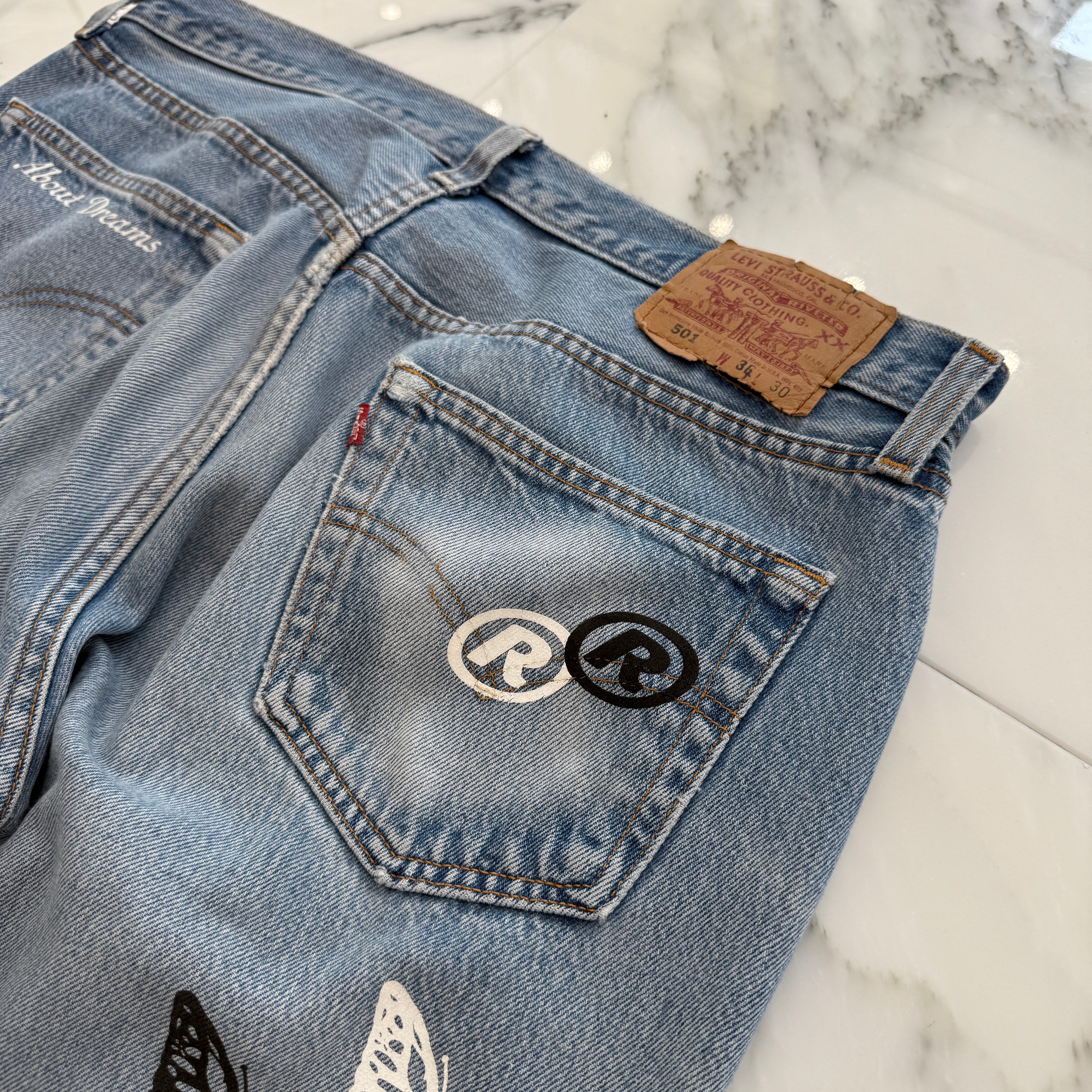 ABOUT DREAMS Butterfly Jeans Size W36×L30 アバウトドリームズ バタフライジーンズ サイズW36×L30