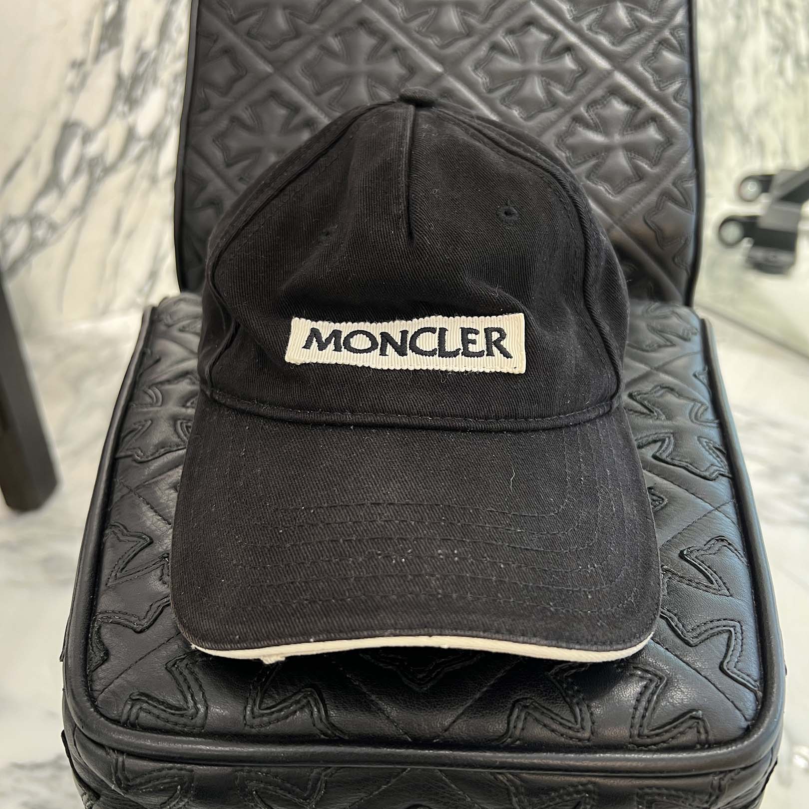 MONCLER Front Logo Embroidered Patch Baseball Cap A9CO-17-934 モンクレール フロントロゴ刺繡パッチ ベースボールキャップ