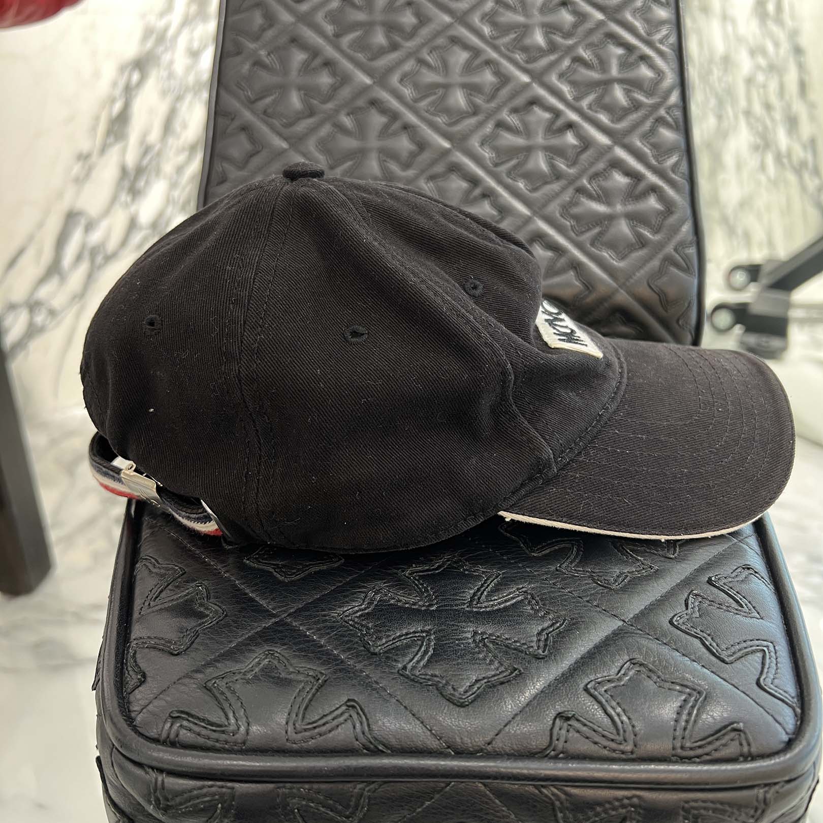 MONCLER Front Logo Embroidered Patch Baseball Cap A9CO-17-934 モンクレール フロントロゴ刺繡パッチ ベースボールキャップ