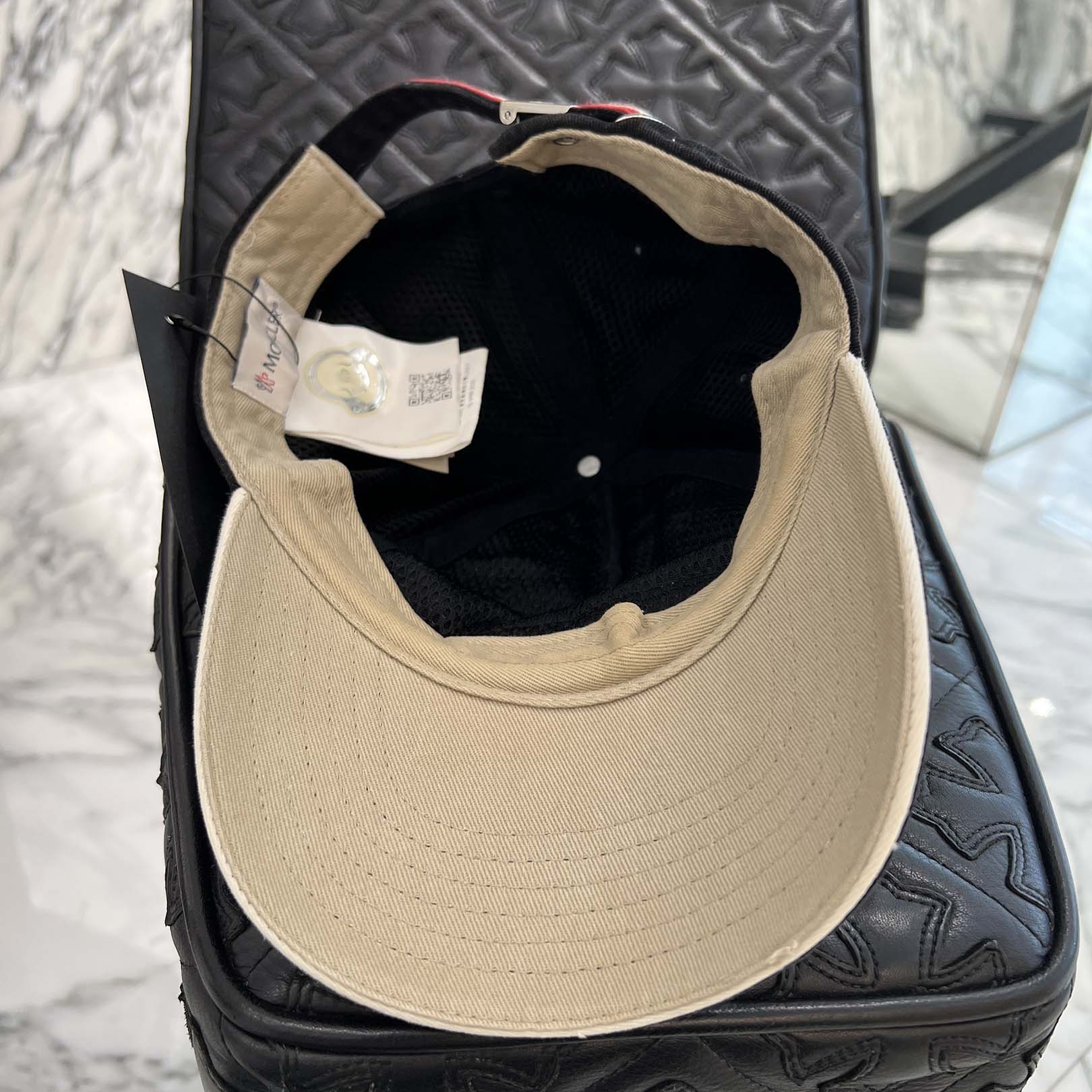 MONCLER Front Logo Embroidered Patch Baseball Cap A9CO-17-934 モンクレール フロントロゴ刺繡パッチ ベースボールキャップ