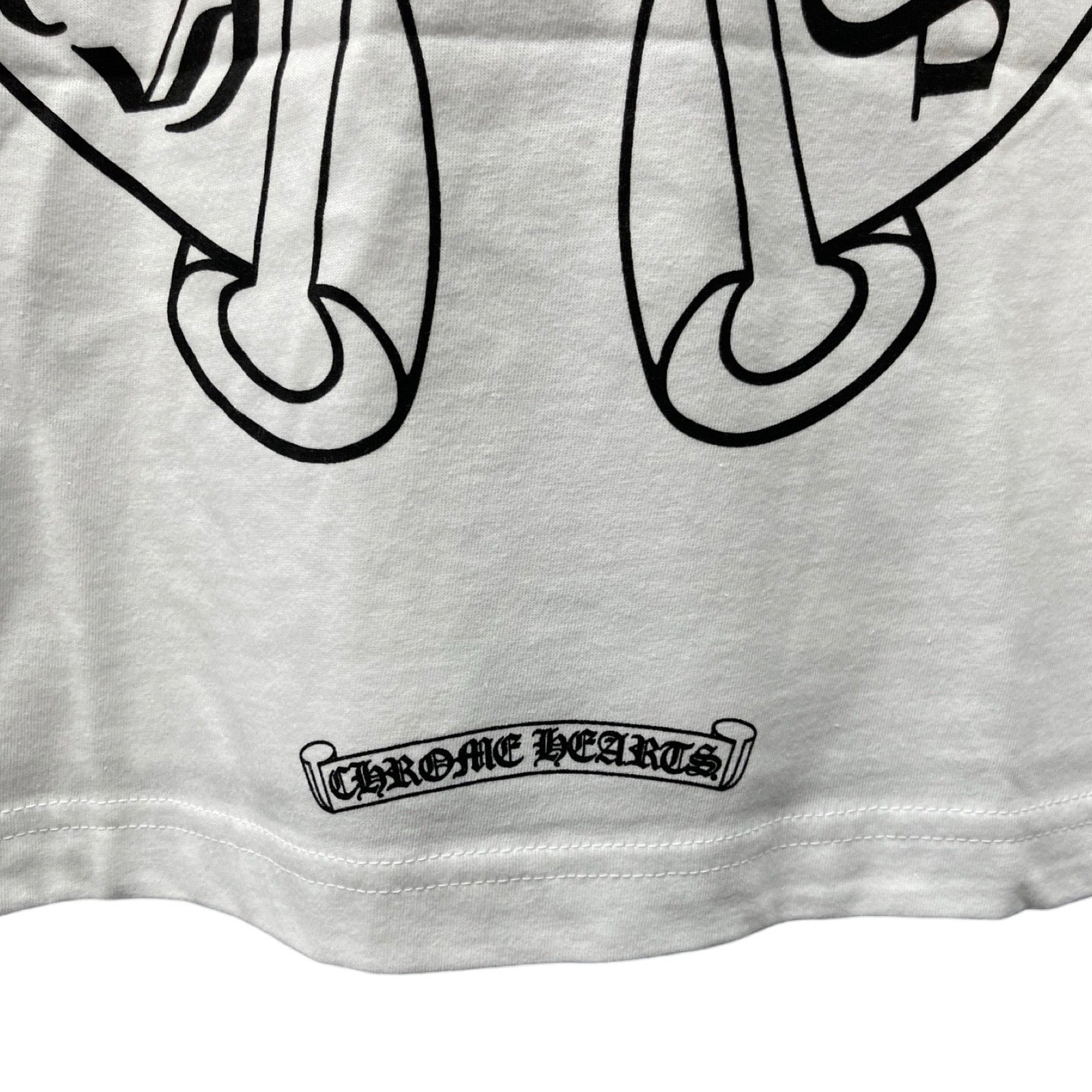 CHROME HEARTS Floral Cross Horseshoe Long Sleeve Tee Size XL