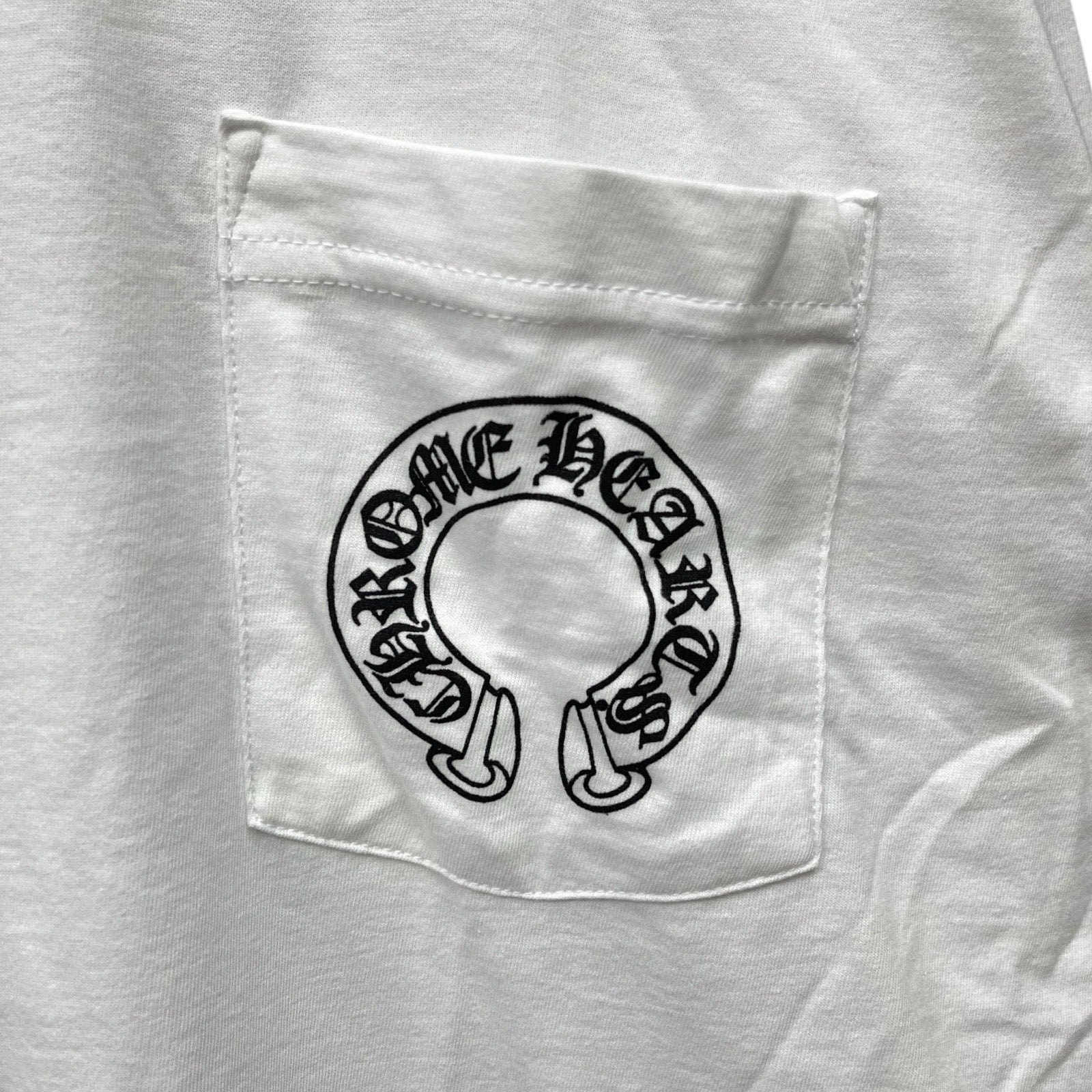 CHROME HEARTS Floral Cross Horseshoe Long Sleeve Tee Size XL