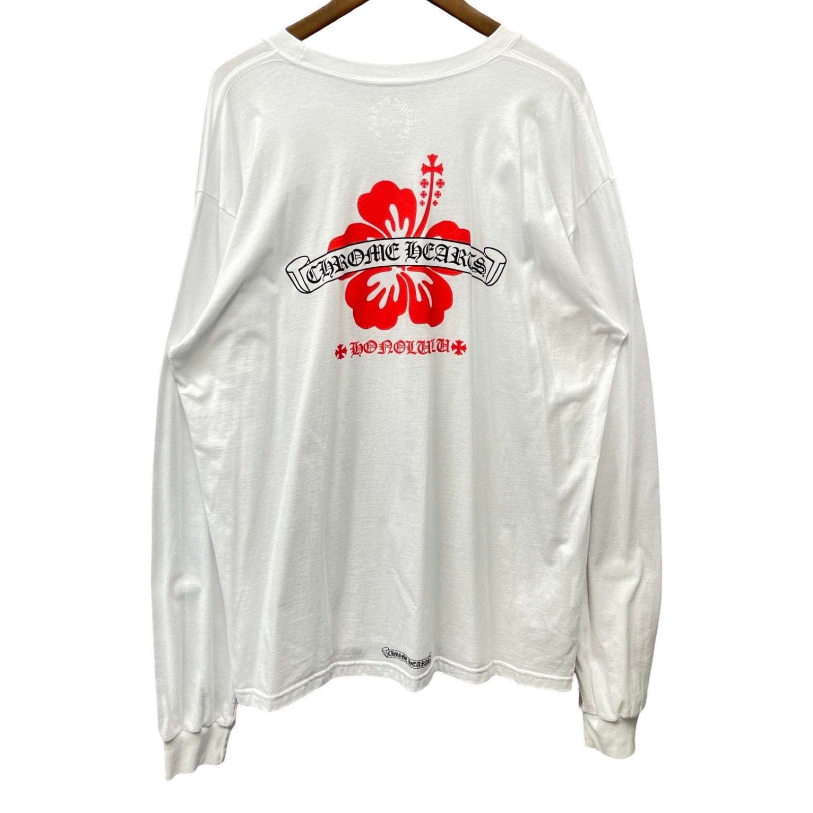 CHROME HEARTS Honolulu Limited Back Scroll Logo L/S Tee Size XXL